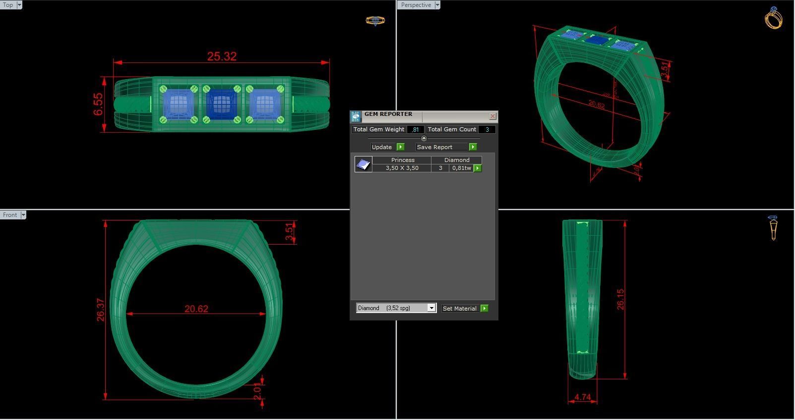 Men Ring 214 3D print model_5