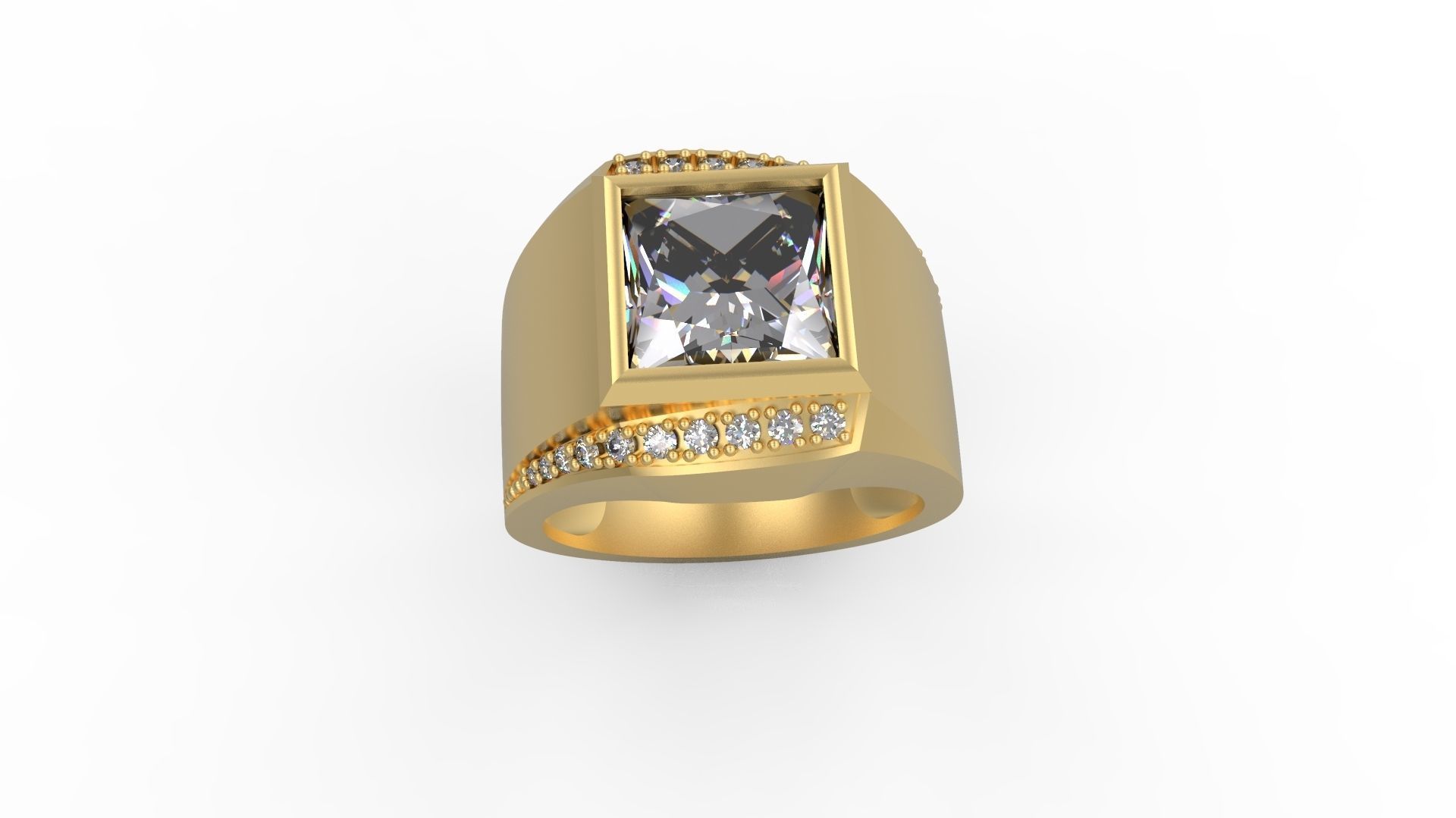 Men Ring 226 3D print model_4