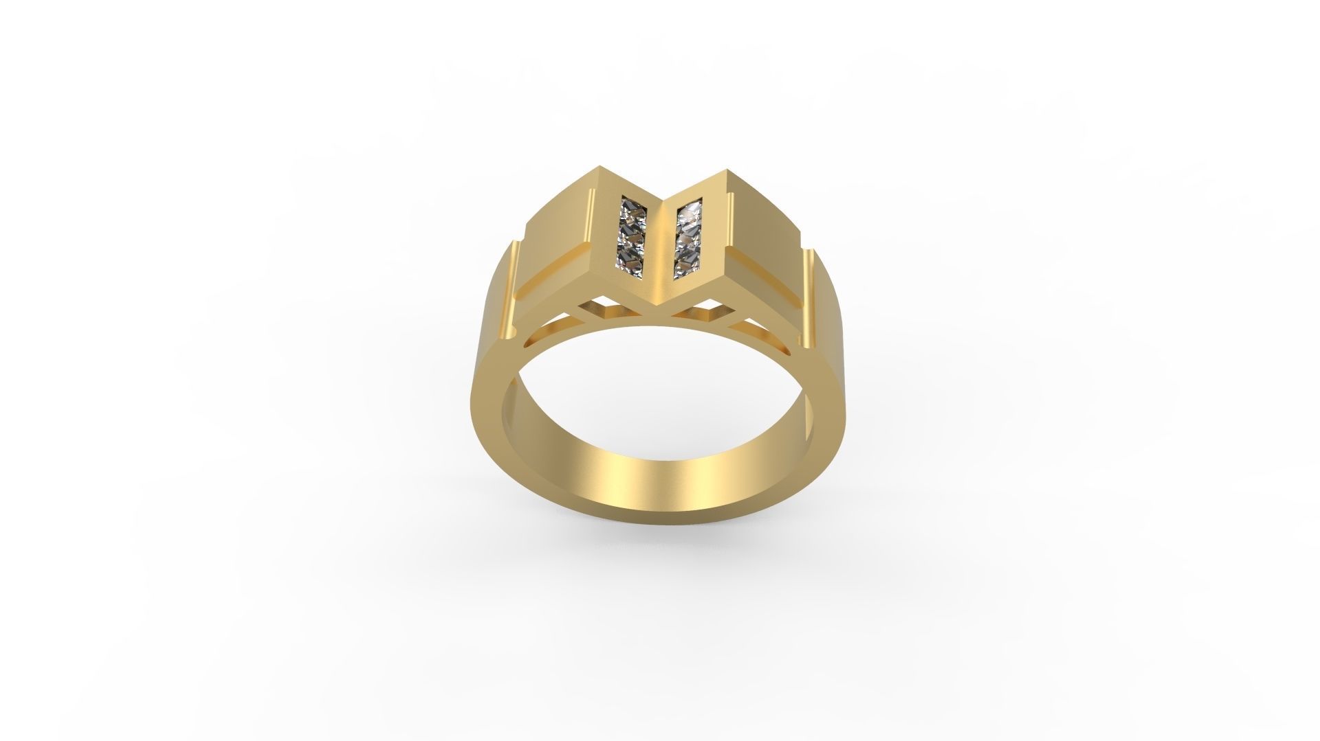 Men Ring 225 3D print model_3