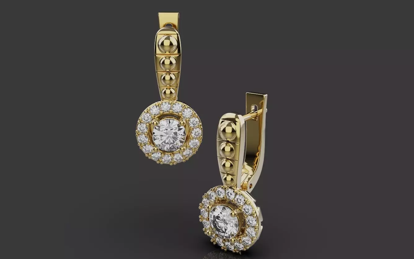 Earrings 0067 3D print model