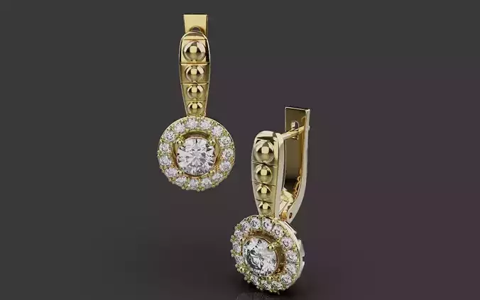 Earrings 0067 3D print model