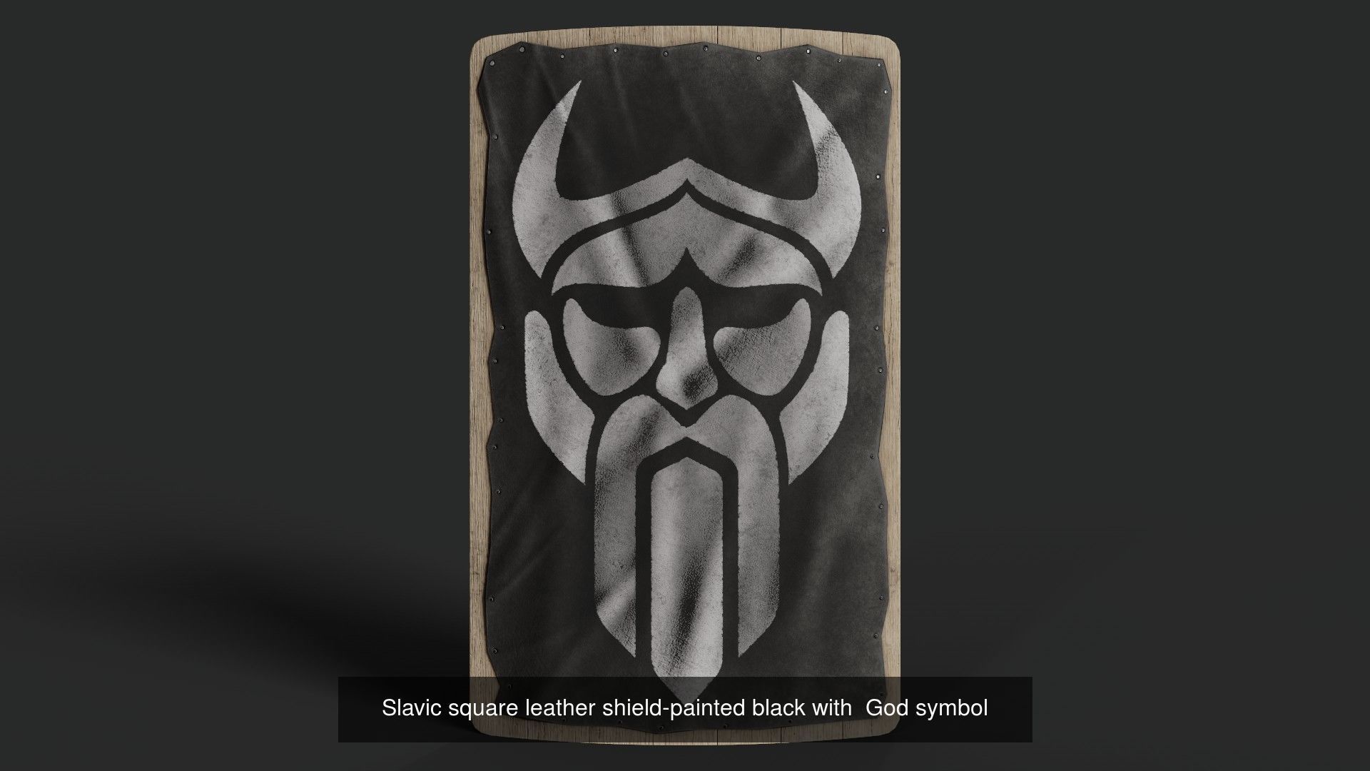 Slavic square shields 40 pieces 3D Model Collection_29