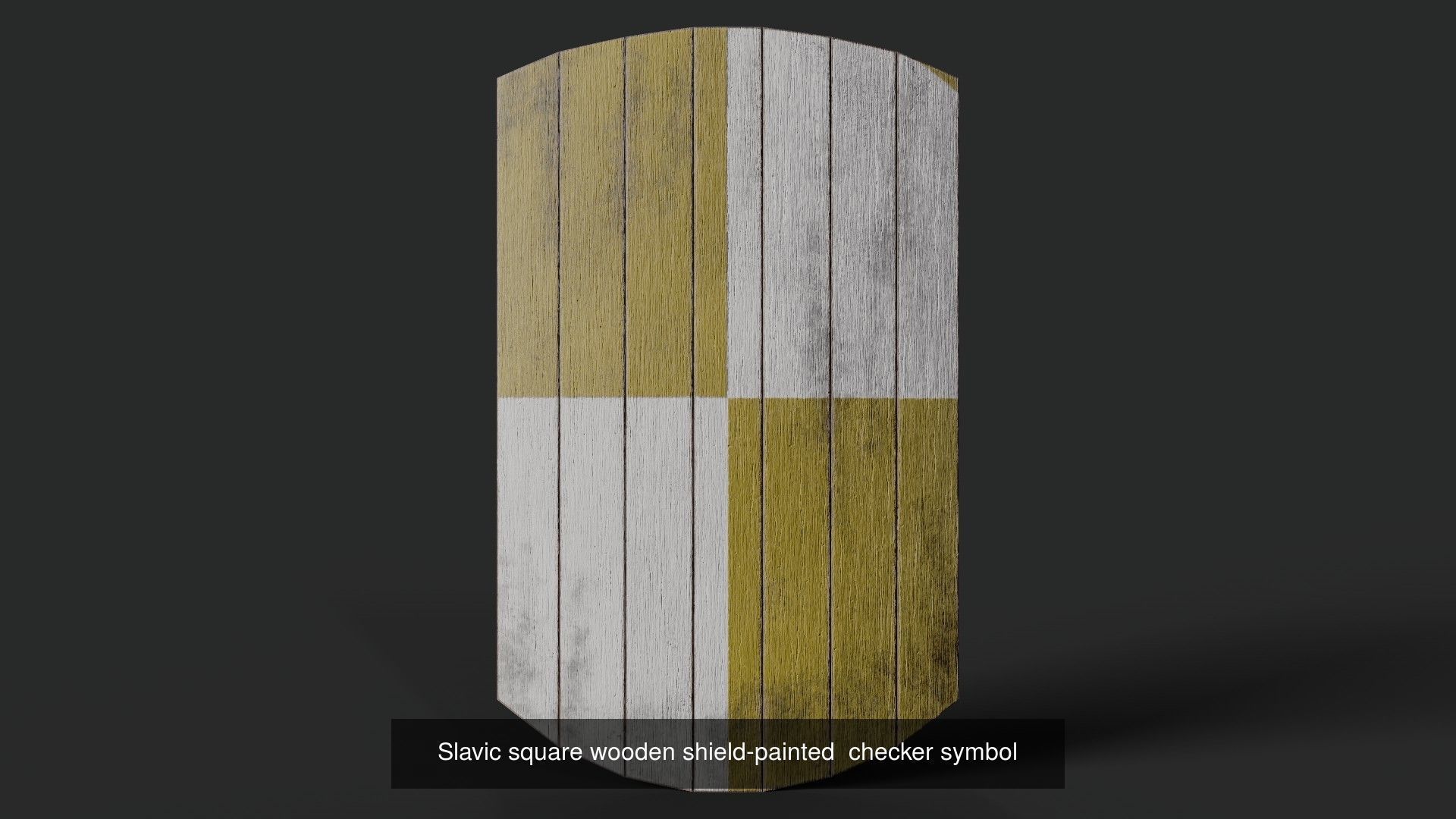 Slavic square shields 40 pieces 3D Model Collection_44