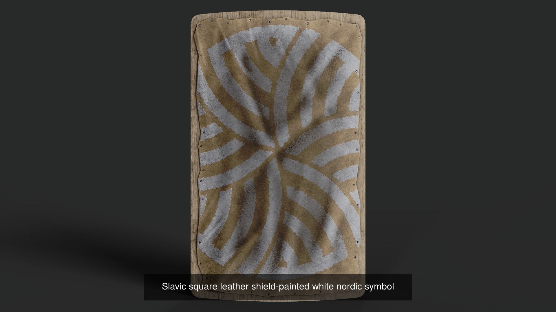 Slavic square shields 40 pieces 3D Model Collection_17