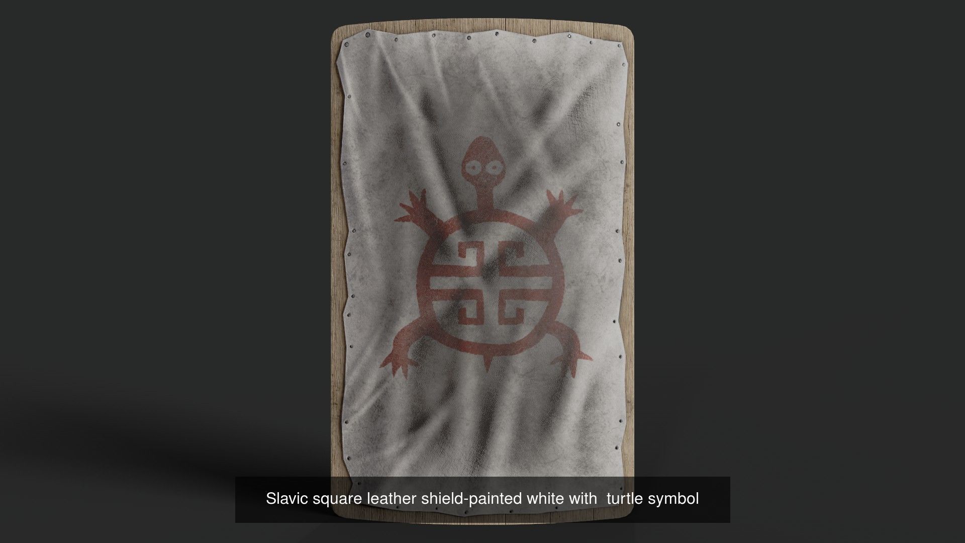 Slavic square shields 40 pieces 3D Model Collection_24