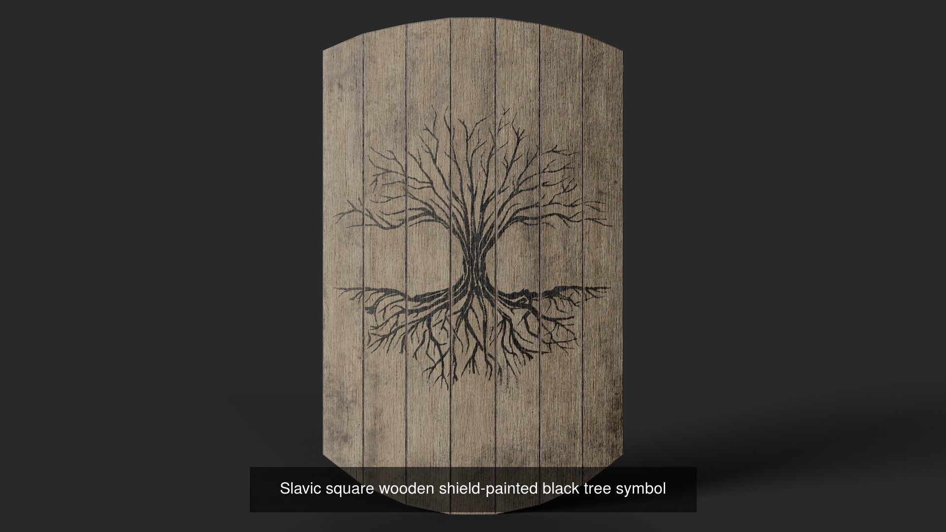 Slavic square shields 40 pieces 3D Model Collection_42