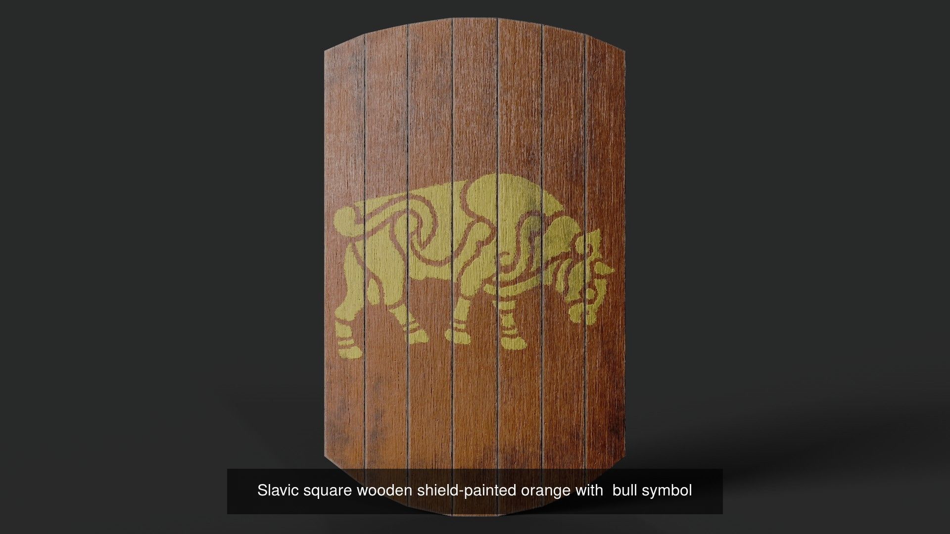 Slavic square shields 40 pieces 3D Model Collection_37