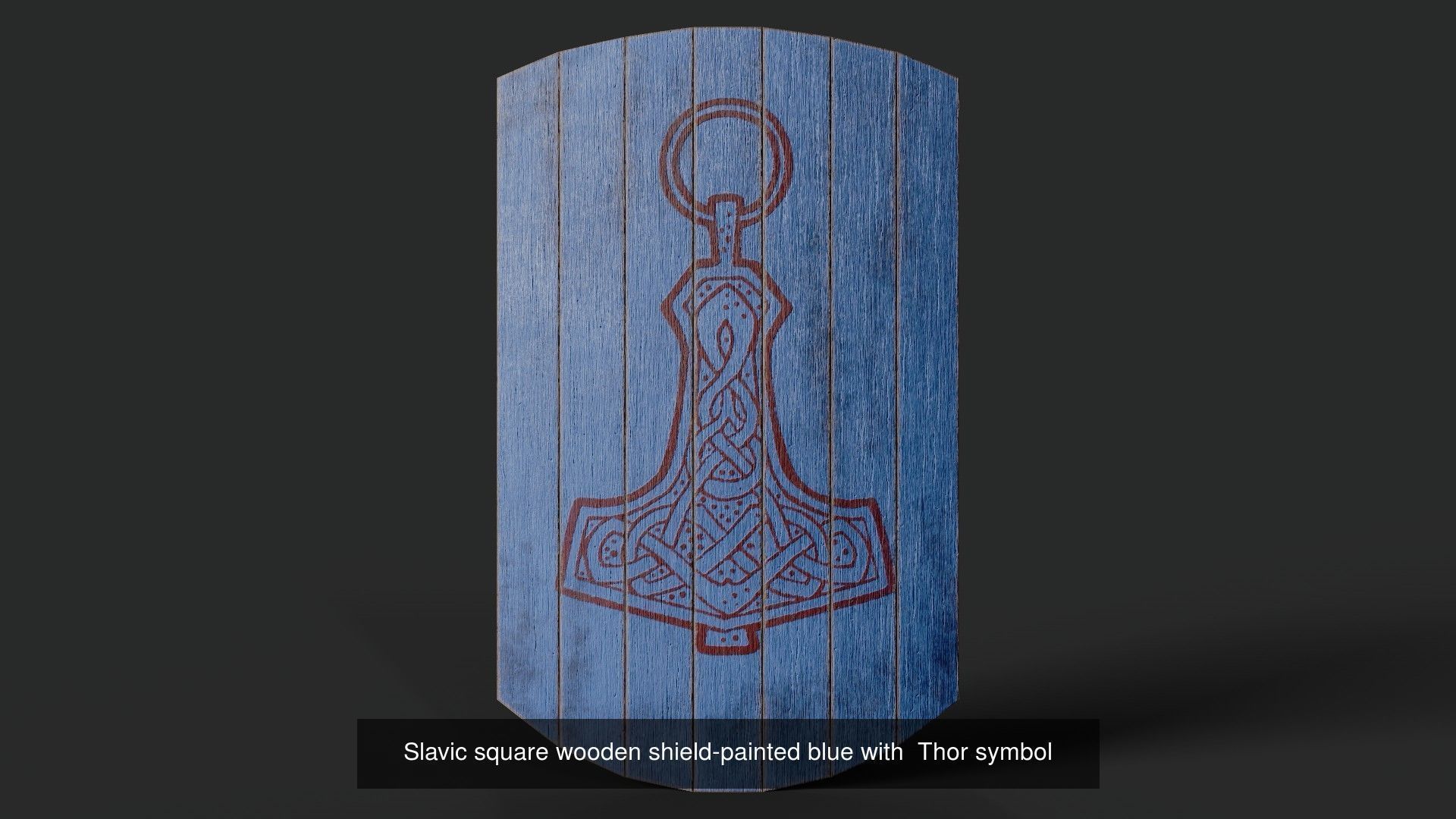 Slavic square shields 40 pieces 3D Model Collection_36
