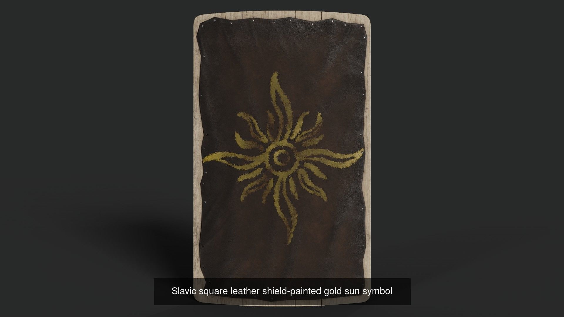 Slavic square shields 40 pieces 3D Model Collection_19