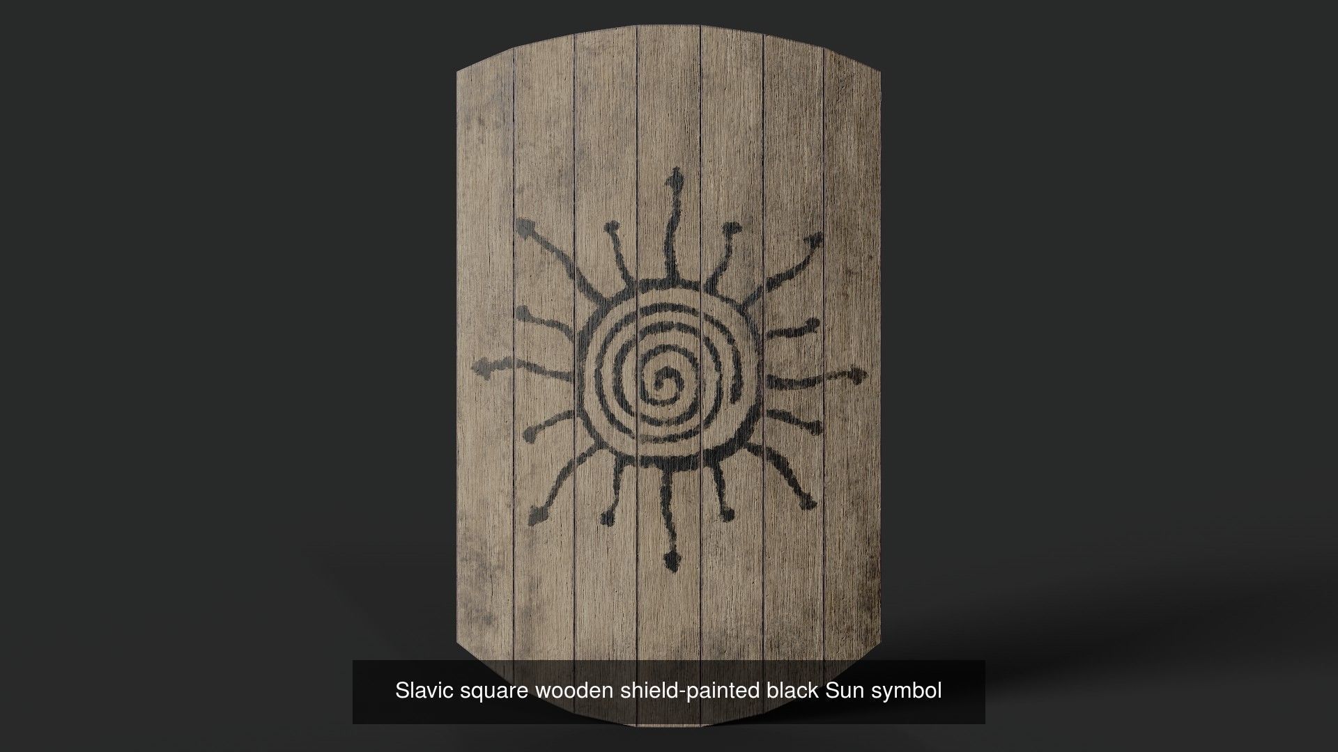 Slavic square shields 40 pieces 3D Model Collection_41