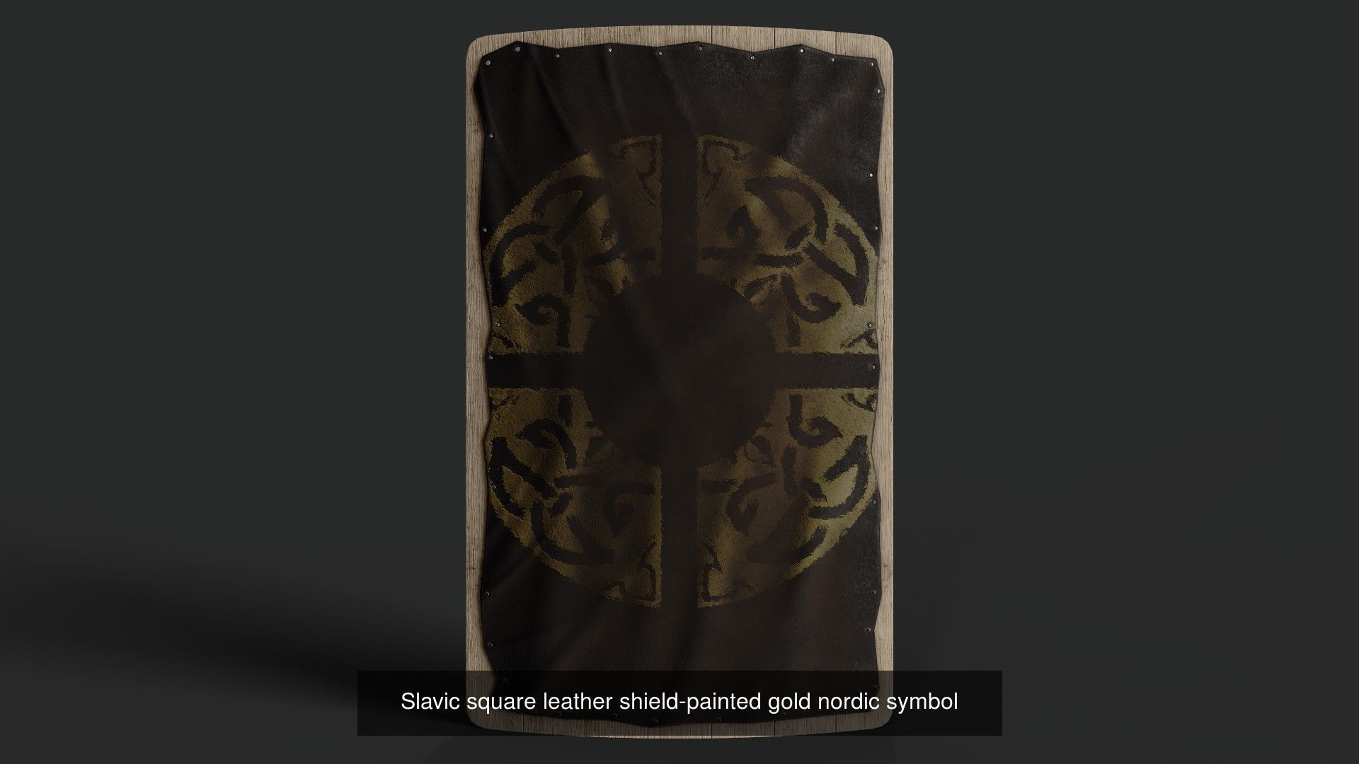 Slavic square shields 40 pieces 3D Model Collection_18