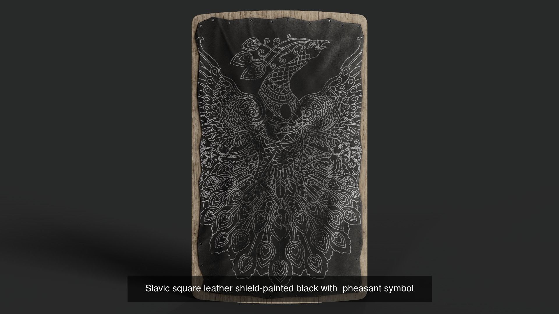 Slavic square shields 40 pieces 3D Model Collection_28