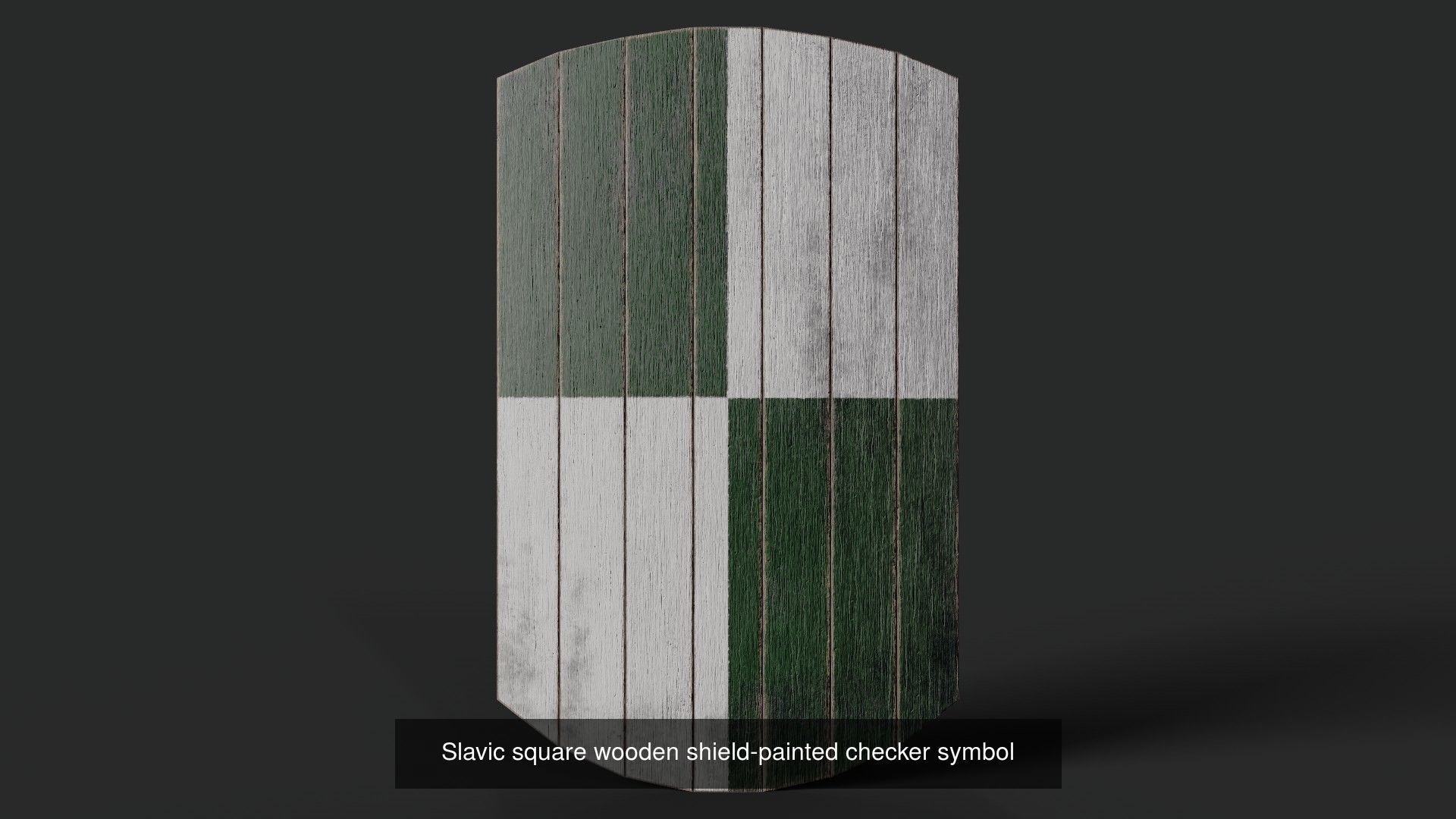 Slavic square shields 40 pieces 3D Model Collection_45