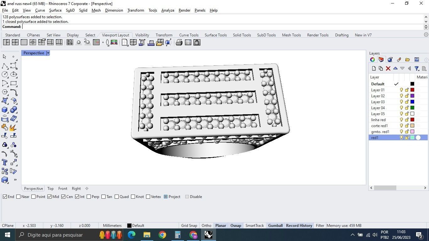 Iced Out Ring 3D print model_1