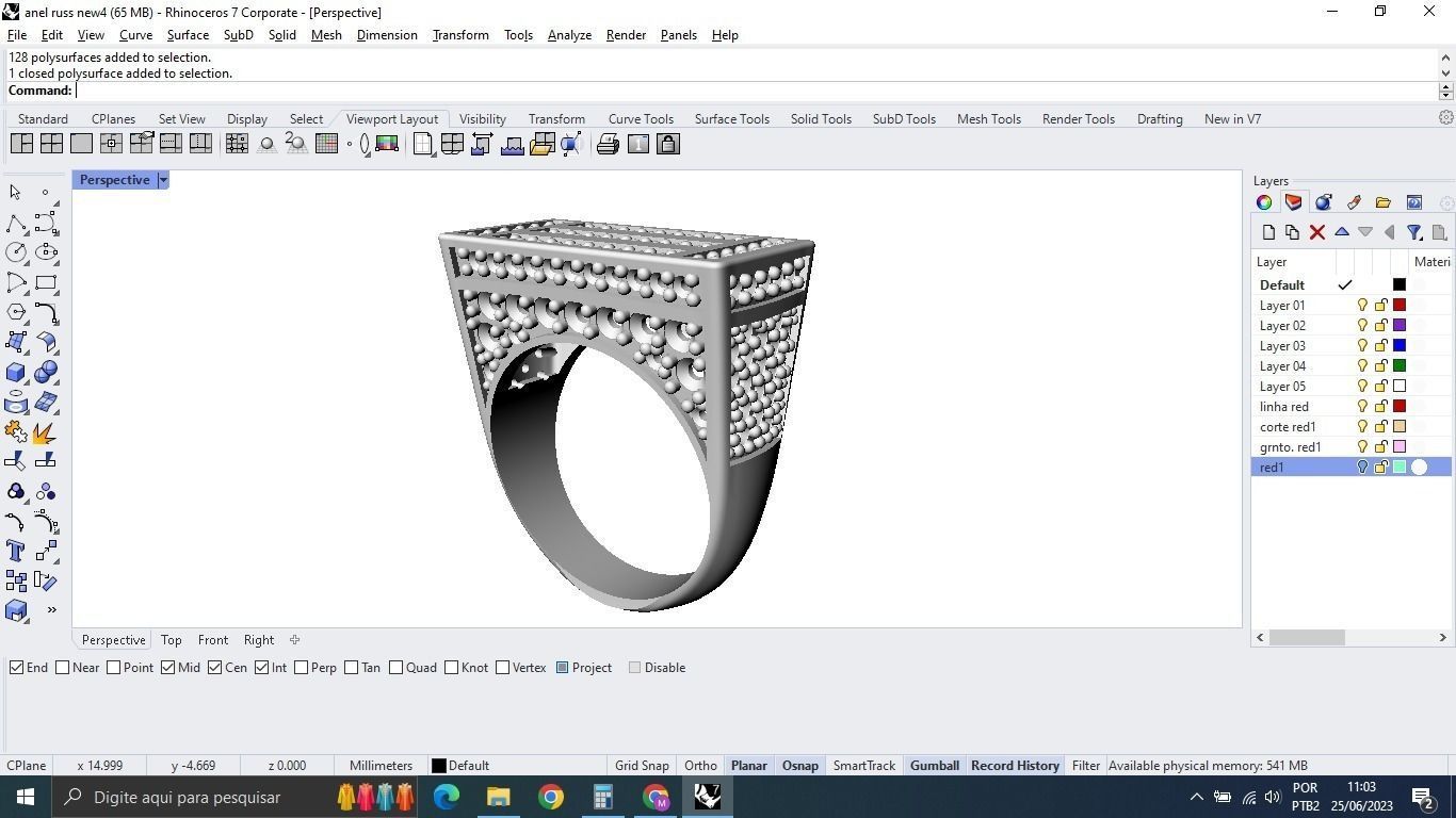 Iced Out Ring 3D print model_6