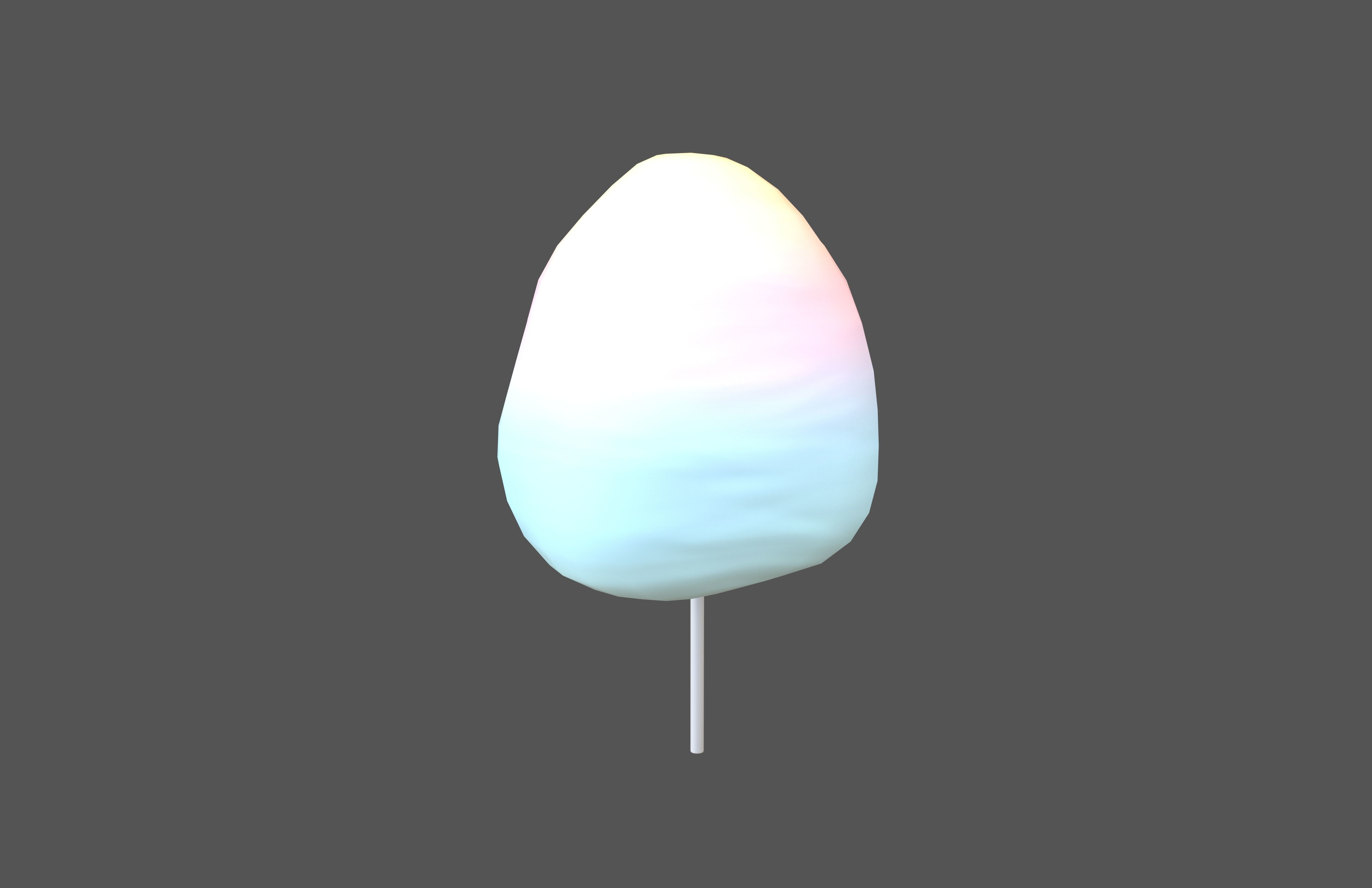 Cotton Candy V1 006 Low-poly 3D model_1