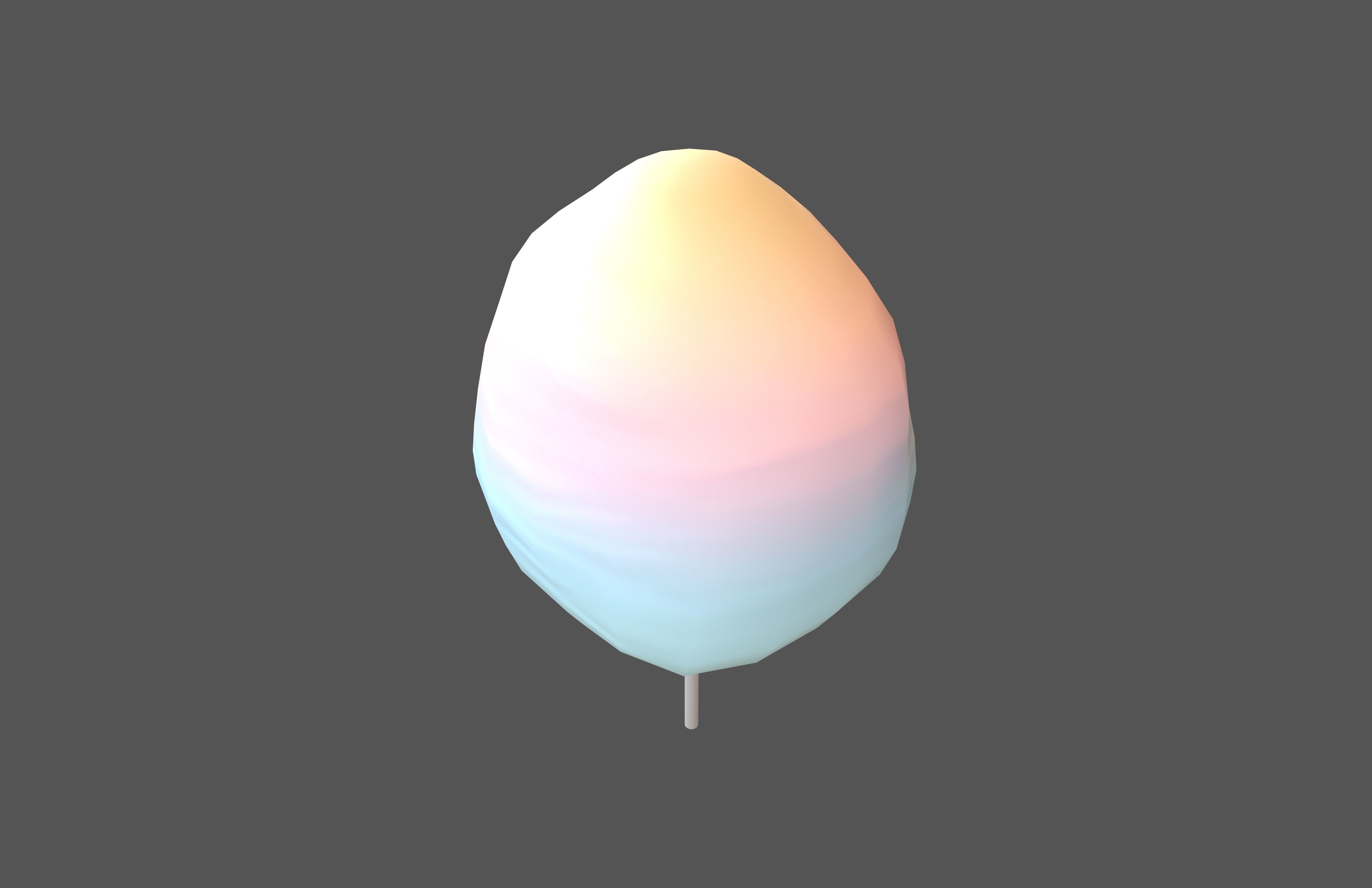 Cotton Candy V1 006 Low-poly 3D model_2