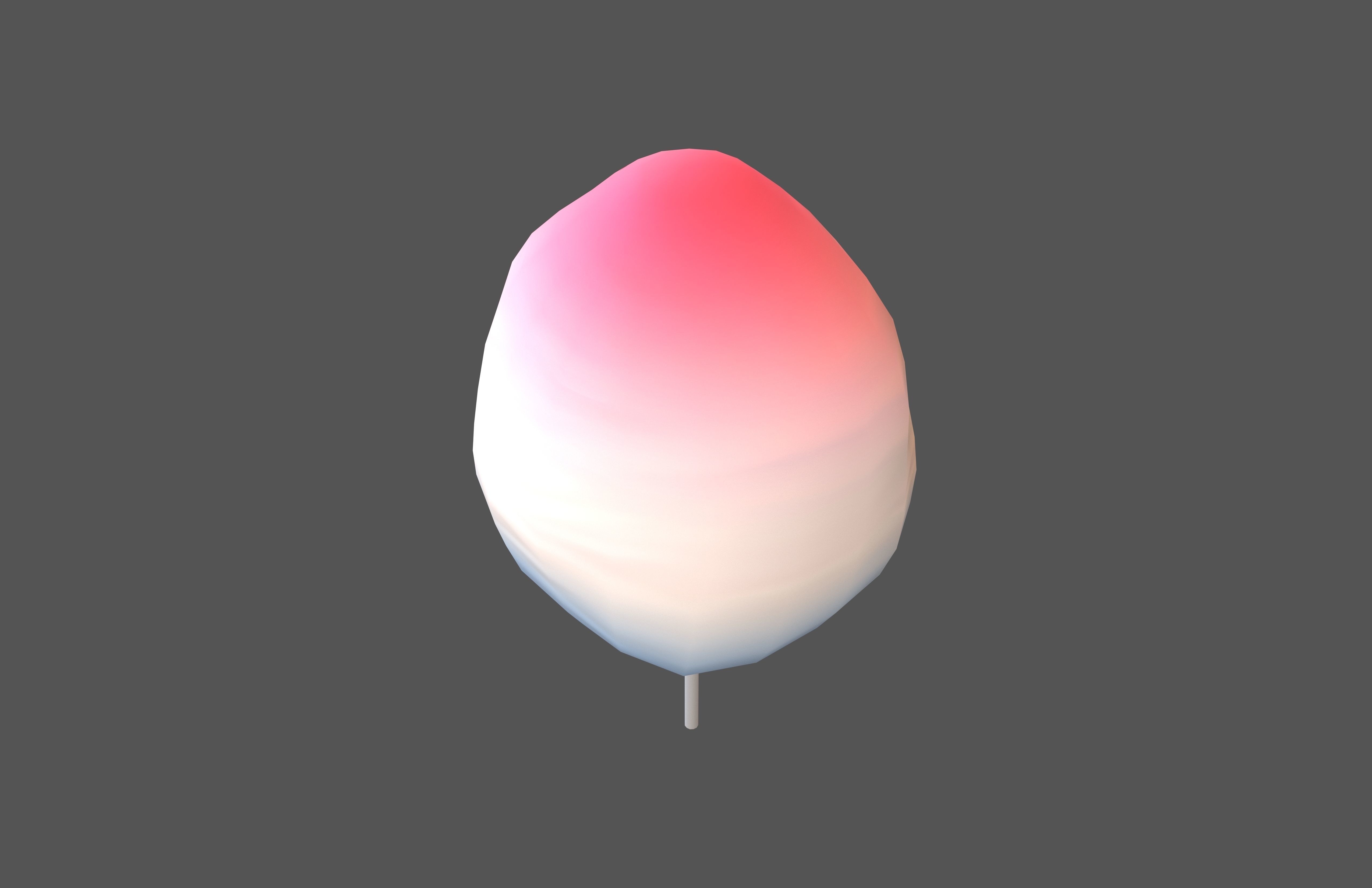 Cotton Candy V1 007 Low-poly 3D model_1