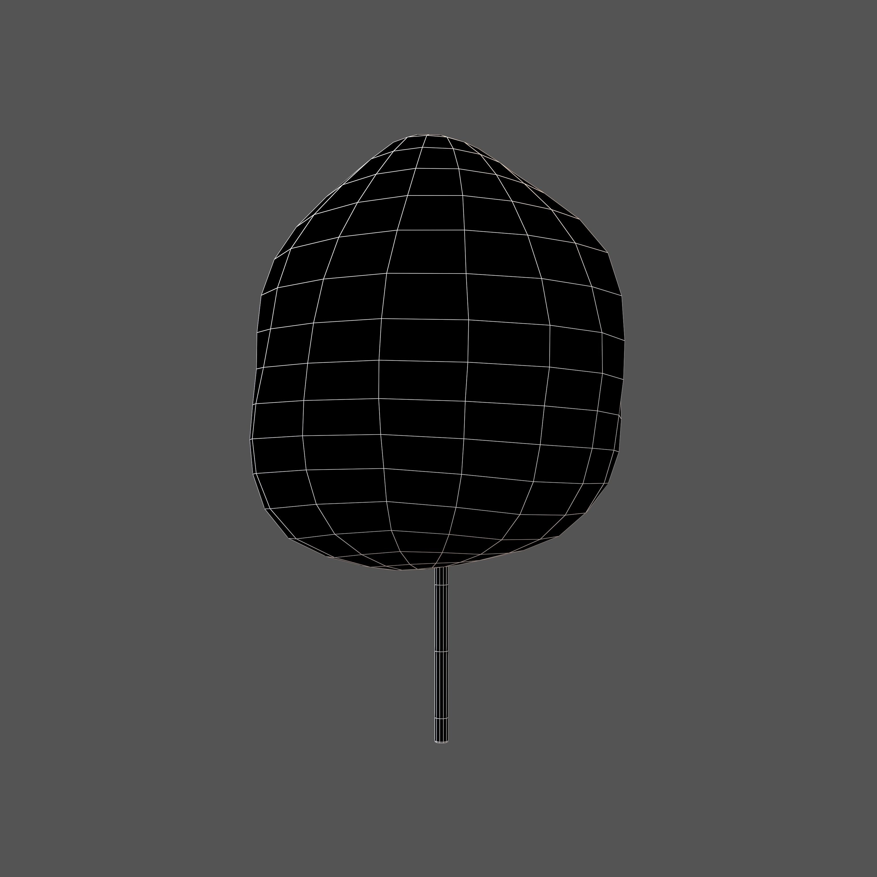 Cotton Candy V1 011 Low-poly 3D model_4