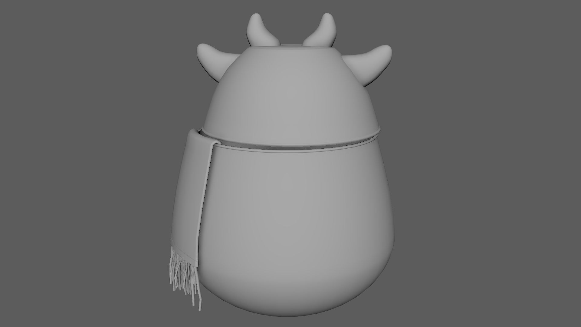 Cute Hamper Playing Room Equipment Cow Hamper Version 3D model_5