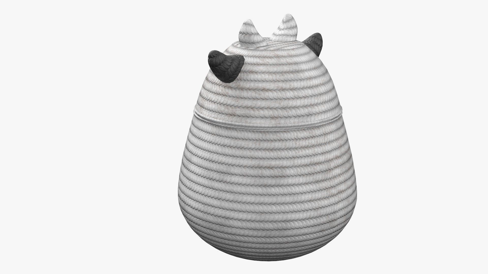 Cute Hamper Playing Room Equipment Cow Hamper Version 3D model_3