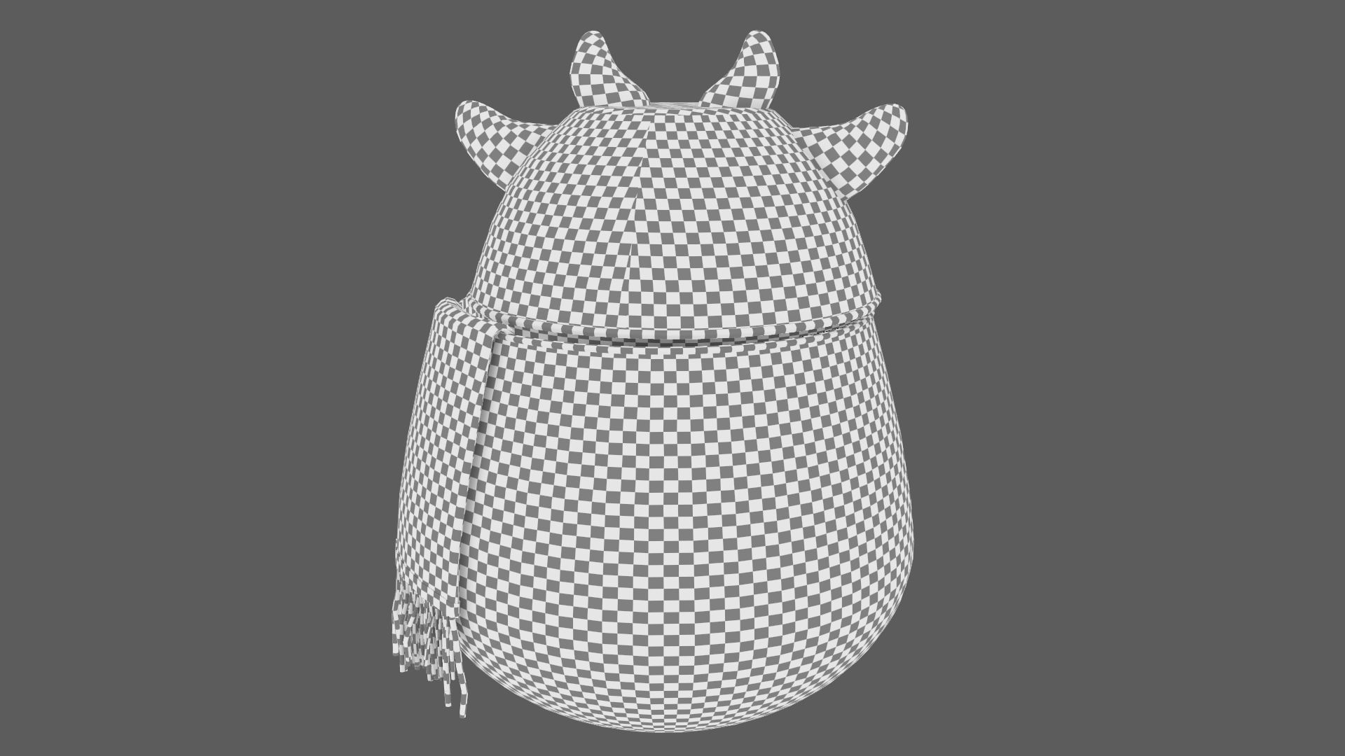 Cute Hamper Playing Room Equipment Cow Hamper Version 3D model_17