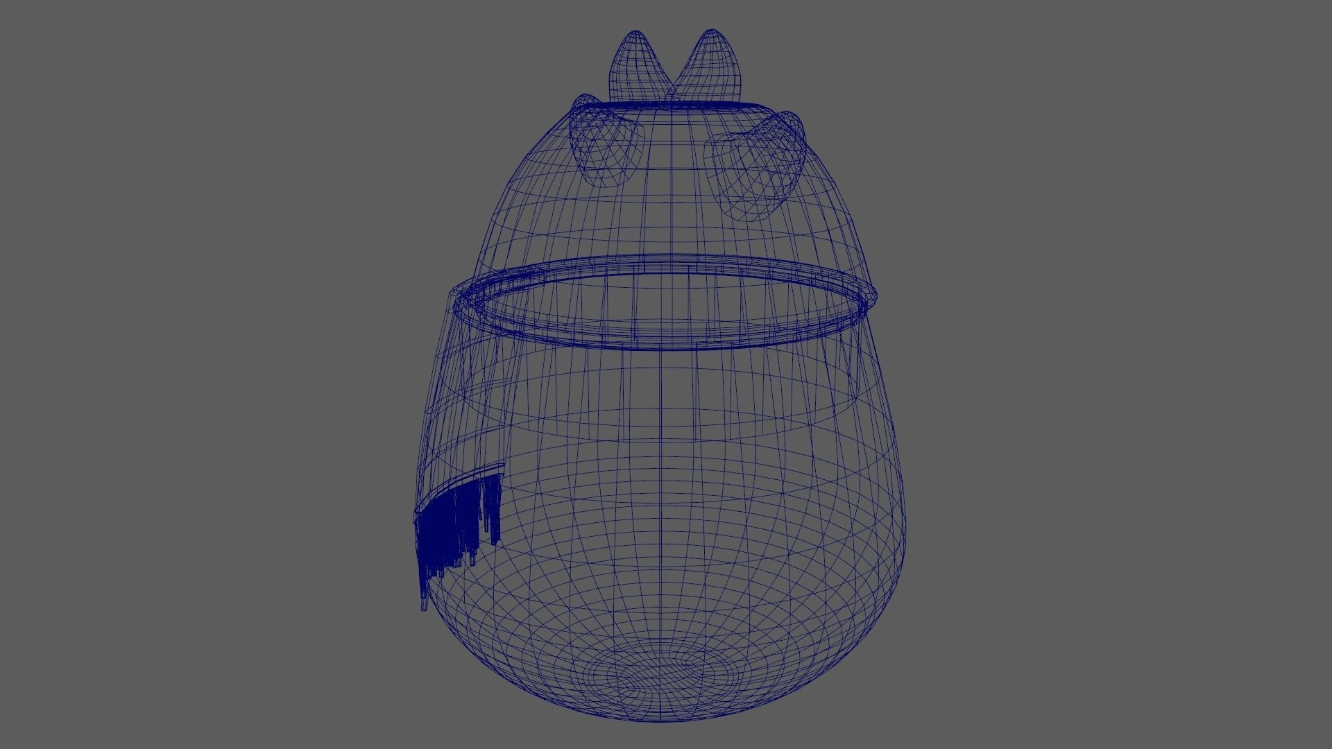 Cute Hamper Playing Room Equipment Cow Hamper Version 3D model_14