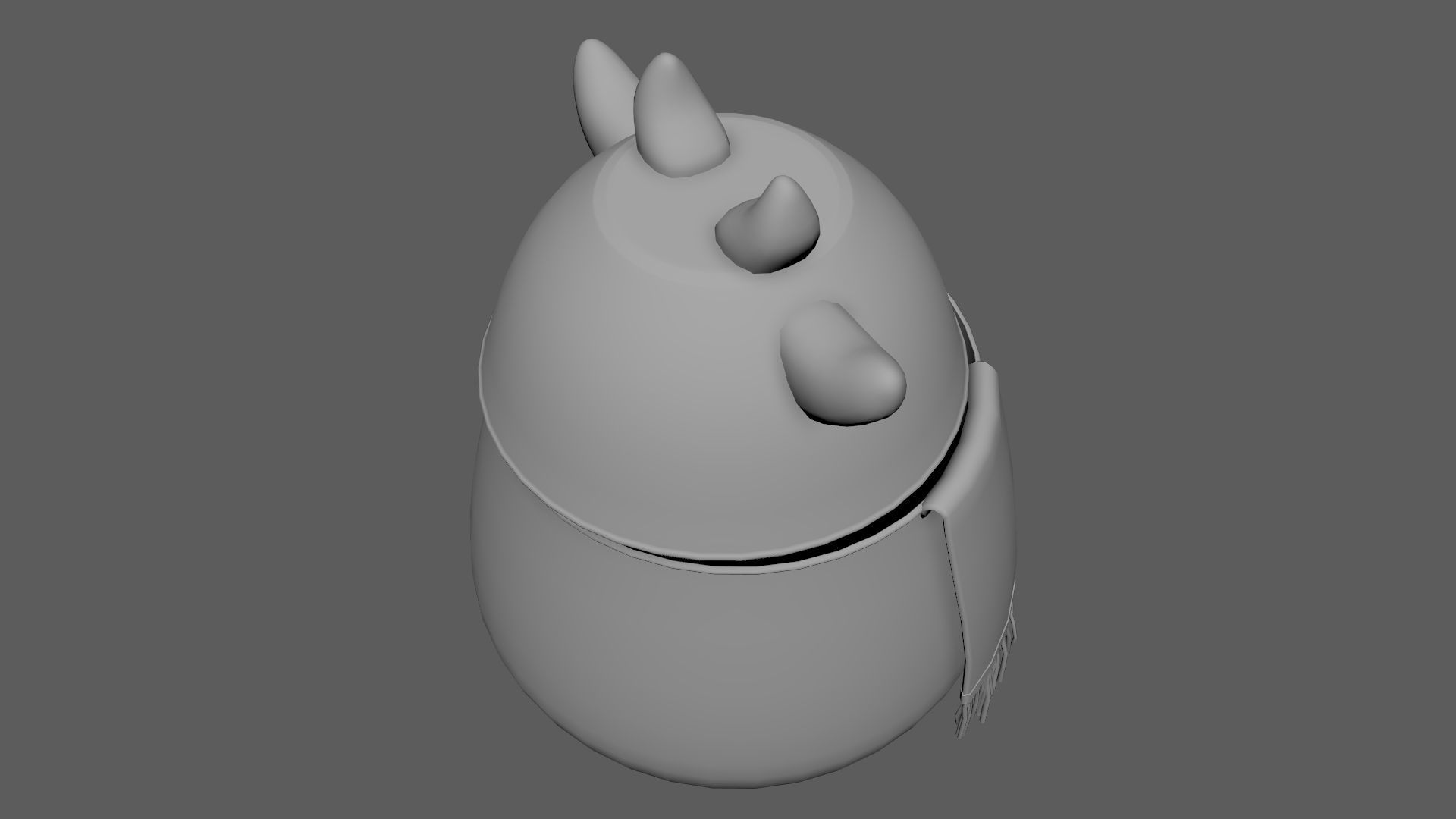 Cute Hamper Playing Room Equipment Cow Hamper Version 3D model_8