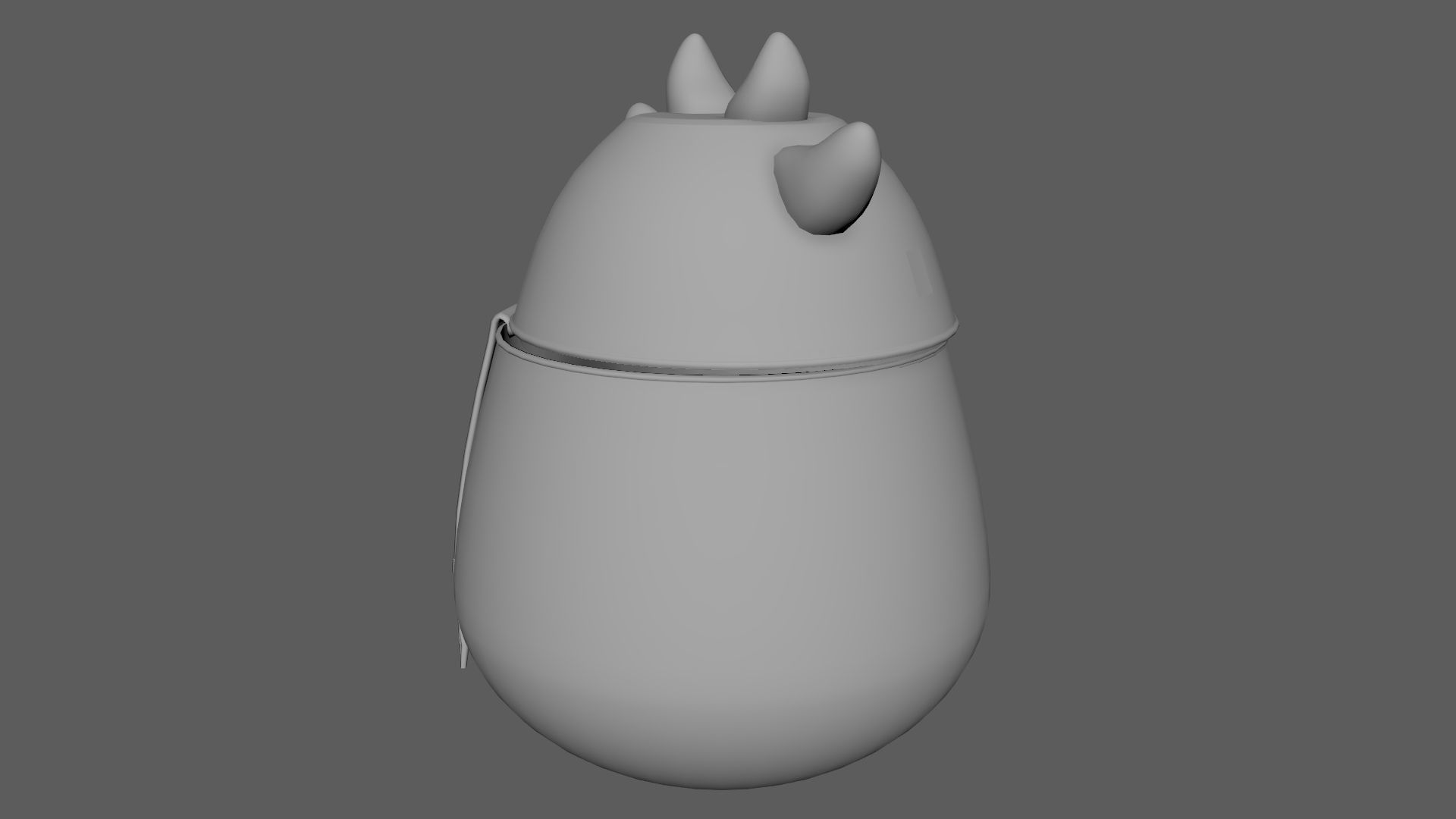 Cute Hamper Playing Room Equipment Cow Hamper Version 3D model_6