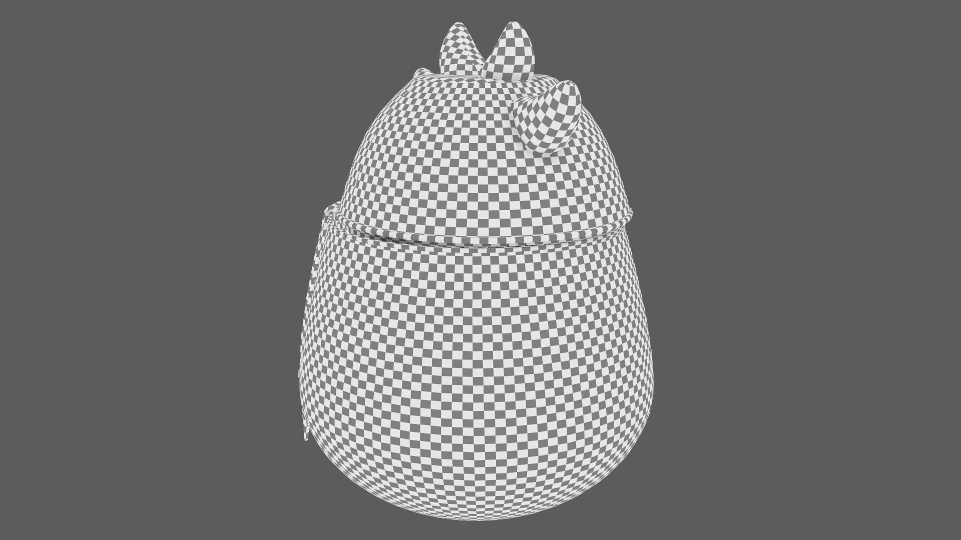 Cute Hamper Playing Room Equipment Cow Hamper Version 3D model_18