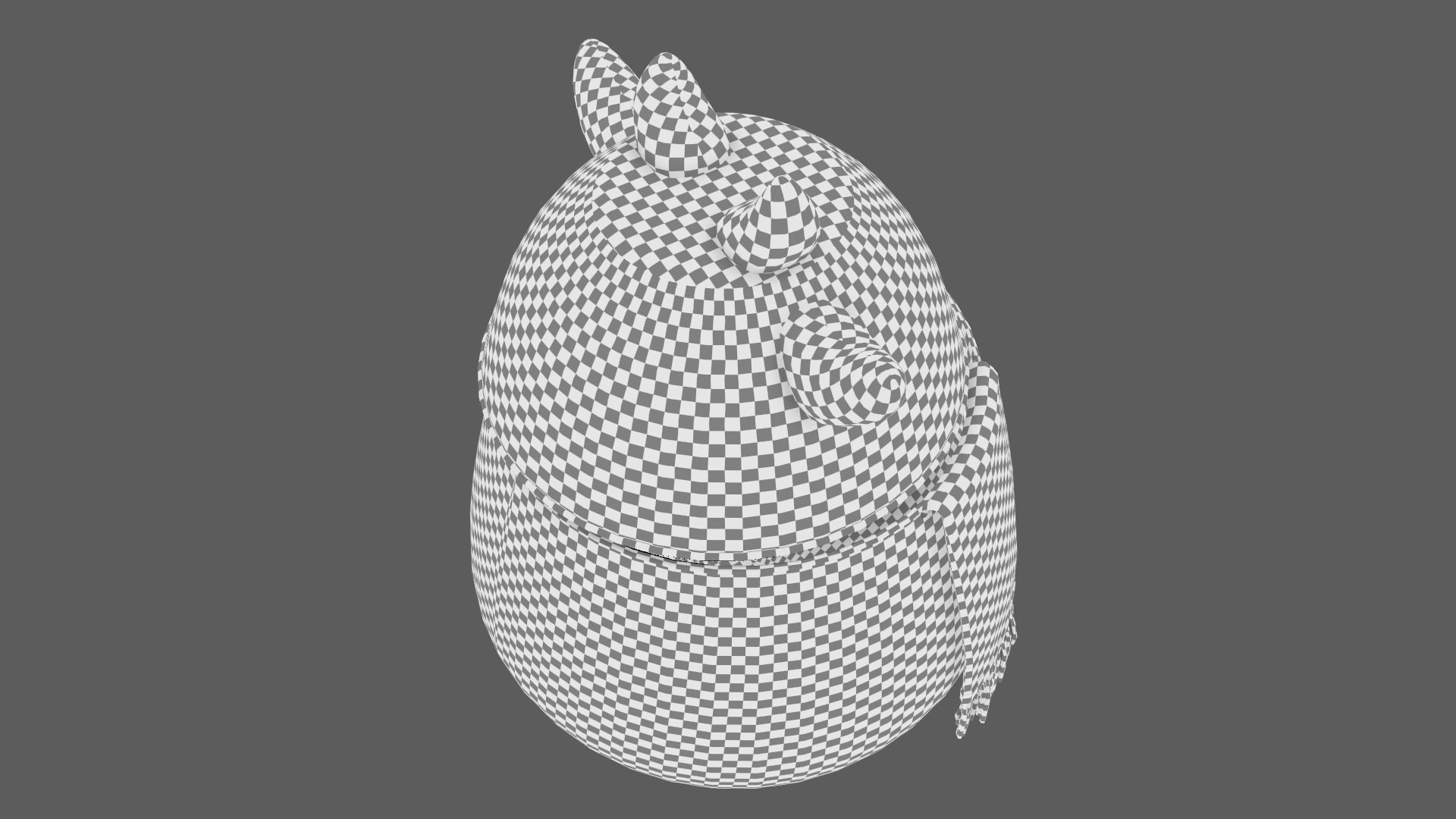 Cute Hamper Playing Room Equipment Cow Hamper Version 3D model_20