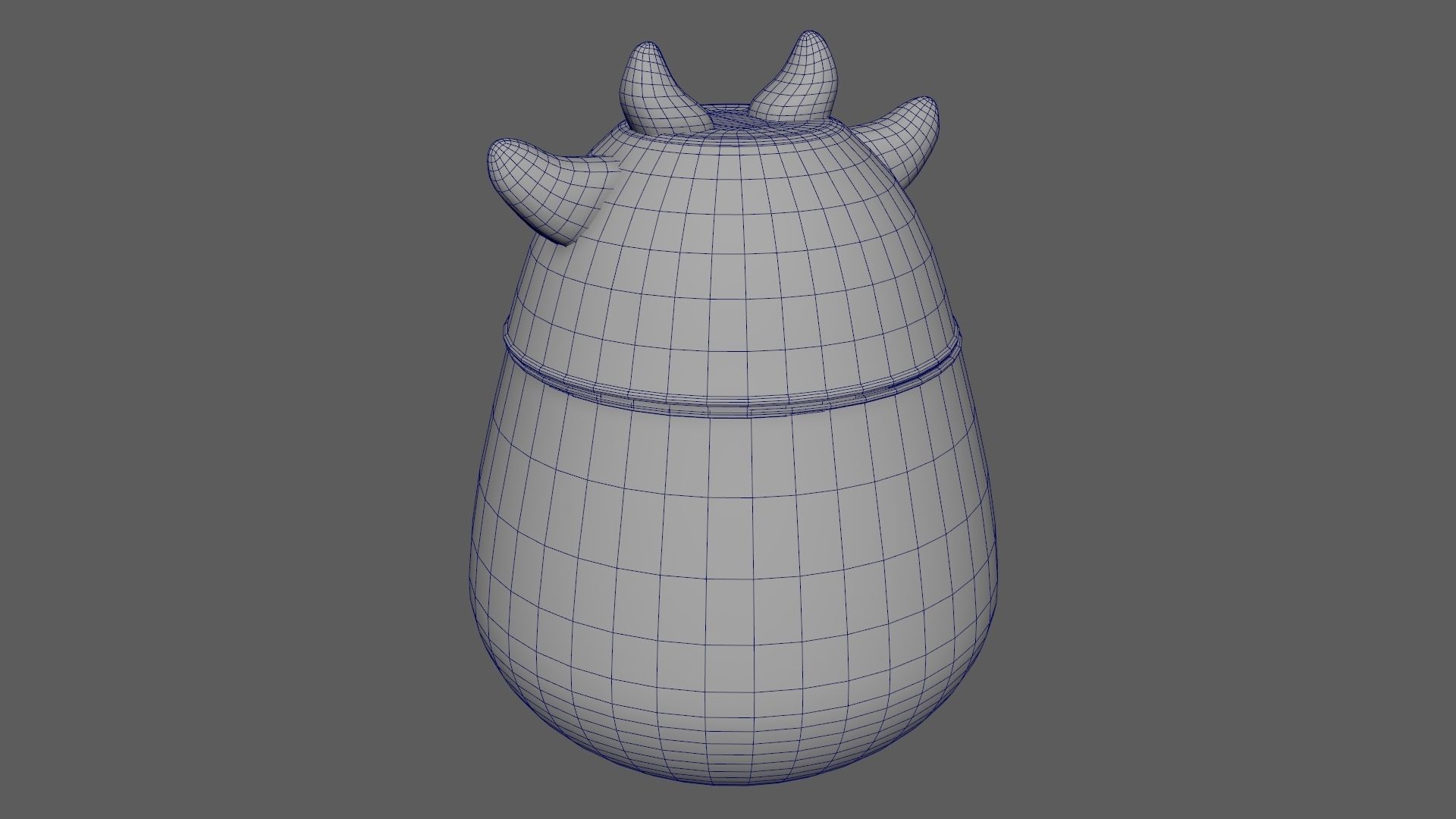 Cute Hamper Playing Room Equipment Cow Hamper Version 3D model_11