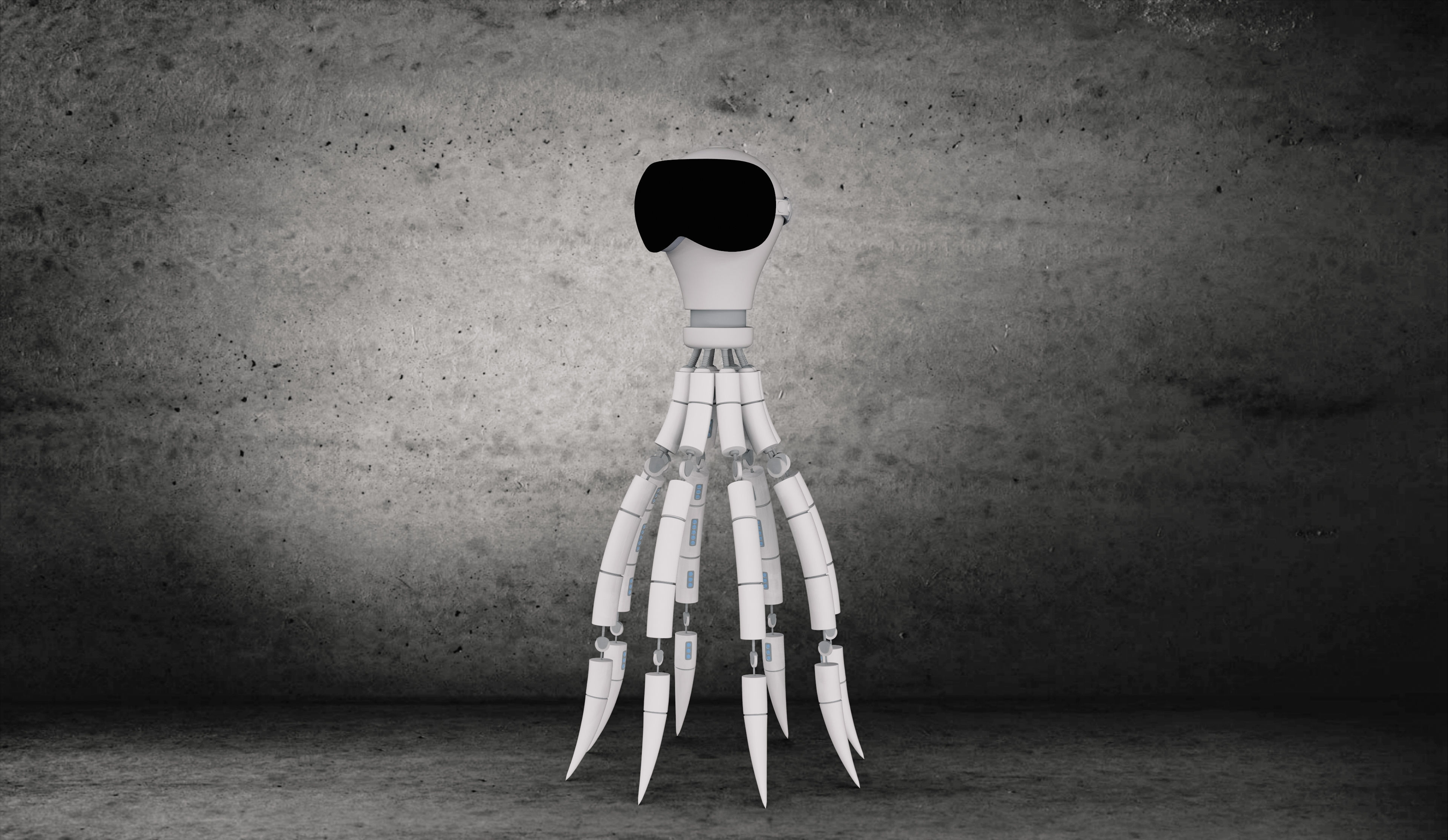 Octopus sci-fi 3D model Low-poly 3D model_20