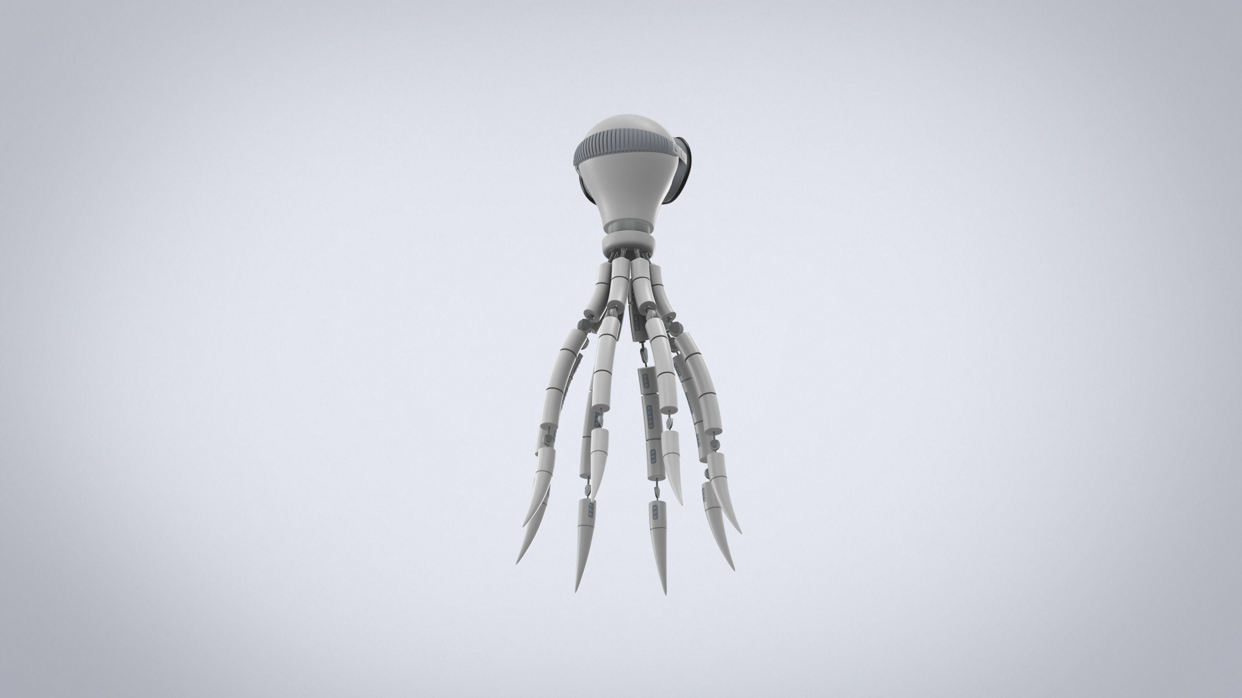 Octopus sci-fi 3D model Low-poly 3D model_7