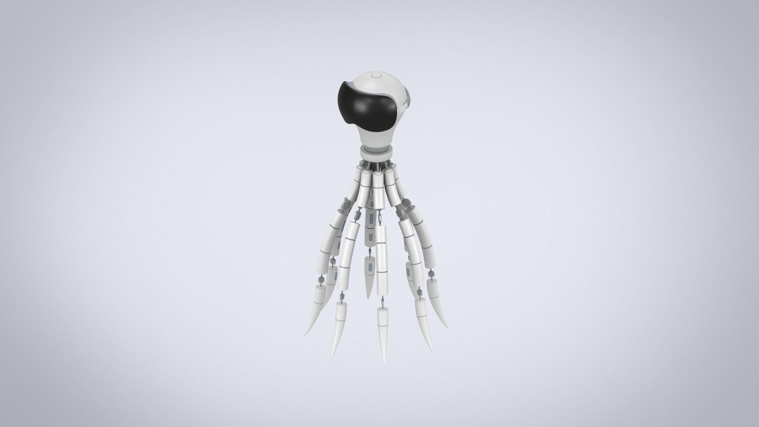 Octopus sci-fi 3D model Low-poly 3D model_2