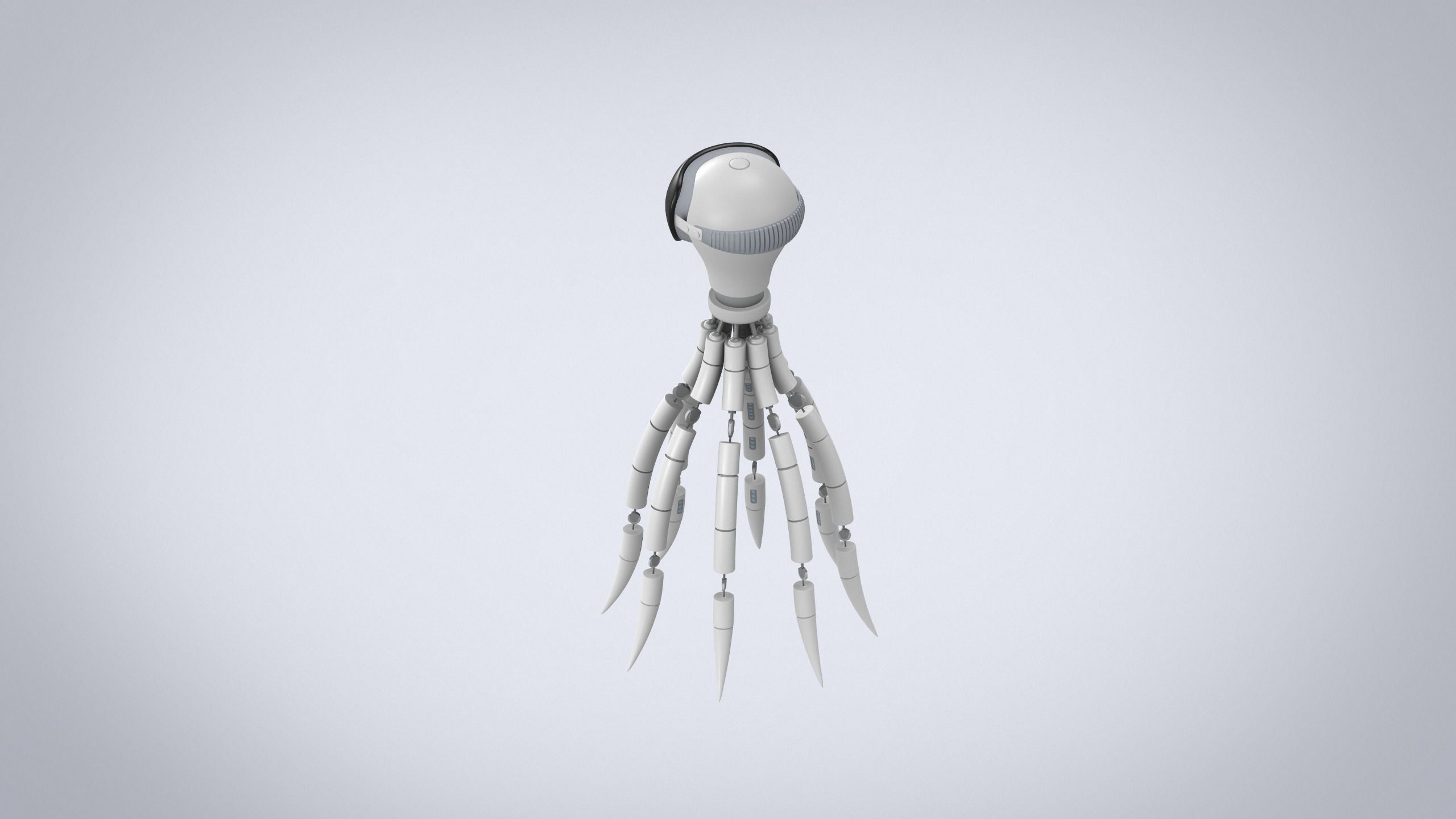 Octopus sci-fi 3D model Low-poly 3D model_4