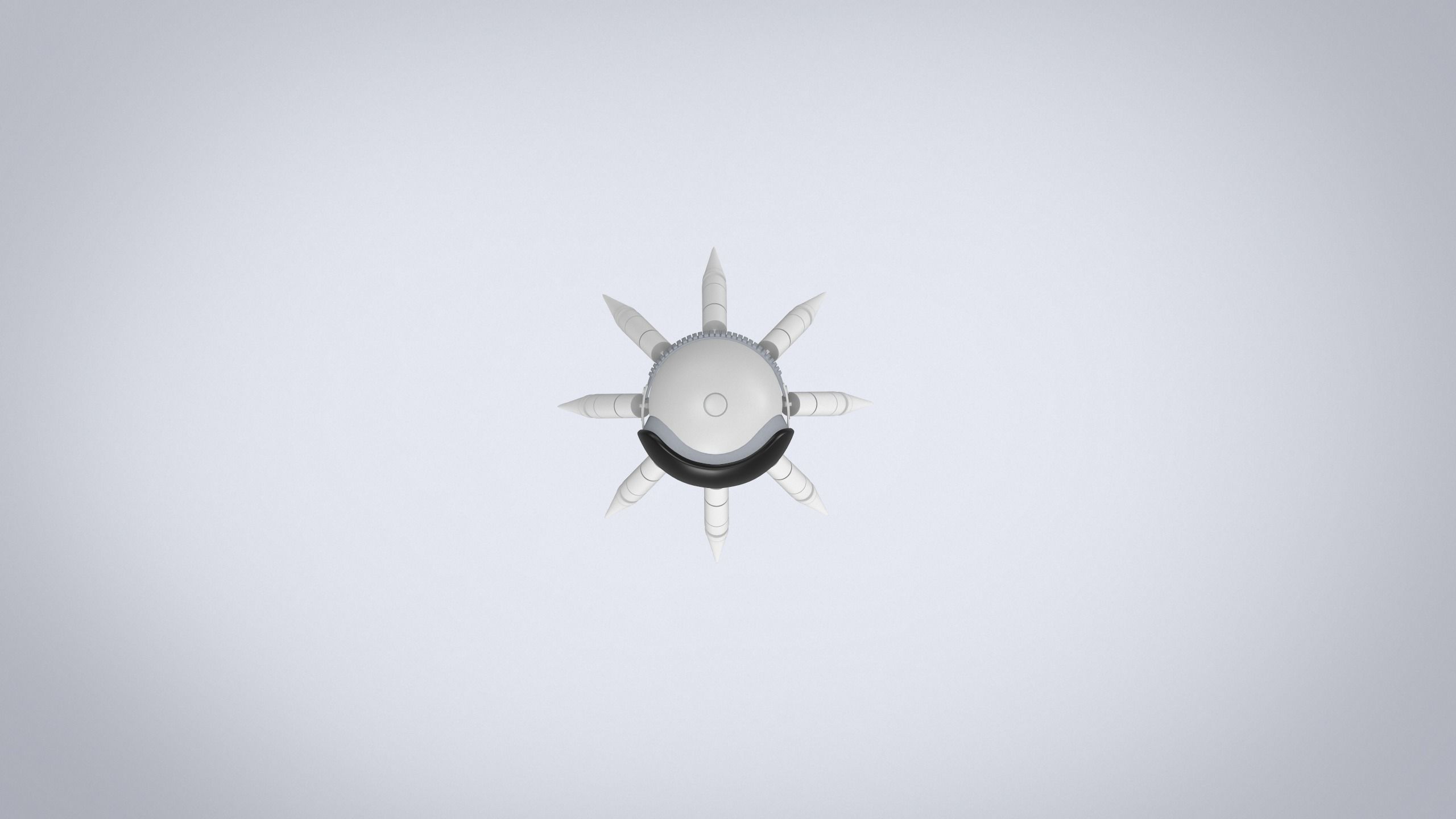 Octopus sci-fi 3D model Low-poly 3D model_9