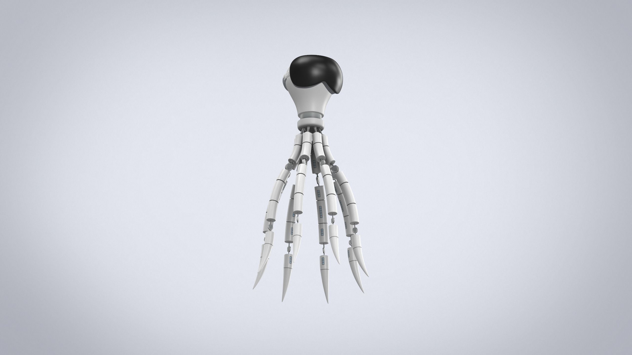 Octopus sci-fi 3D model Low-poly 3D model_8