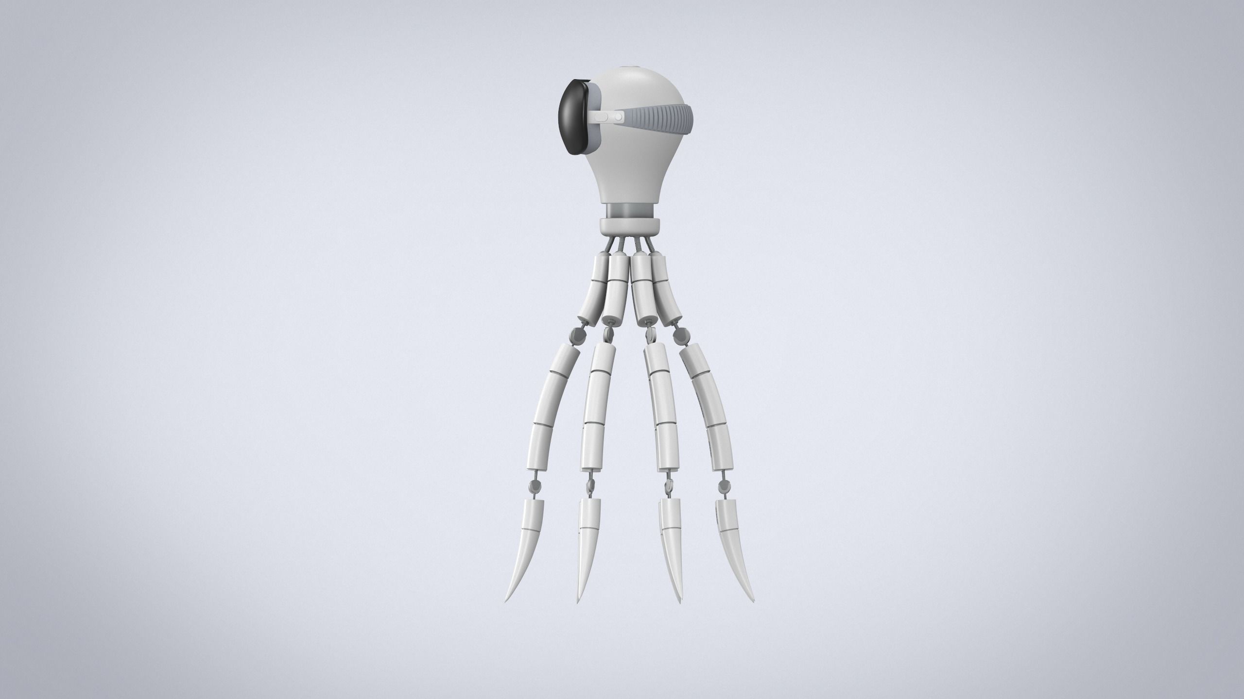 Octopus sci-fi 3D model Low-poly 3D model_5