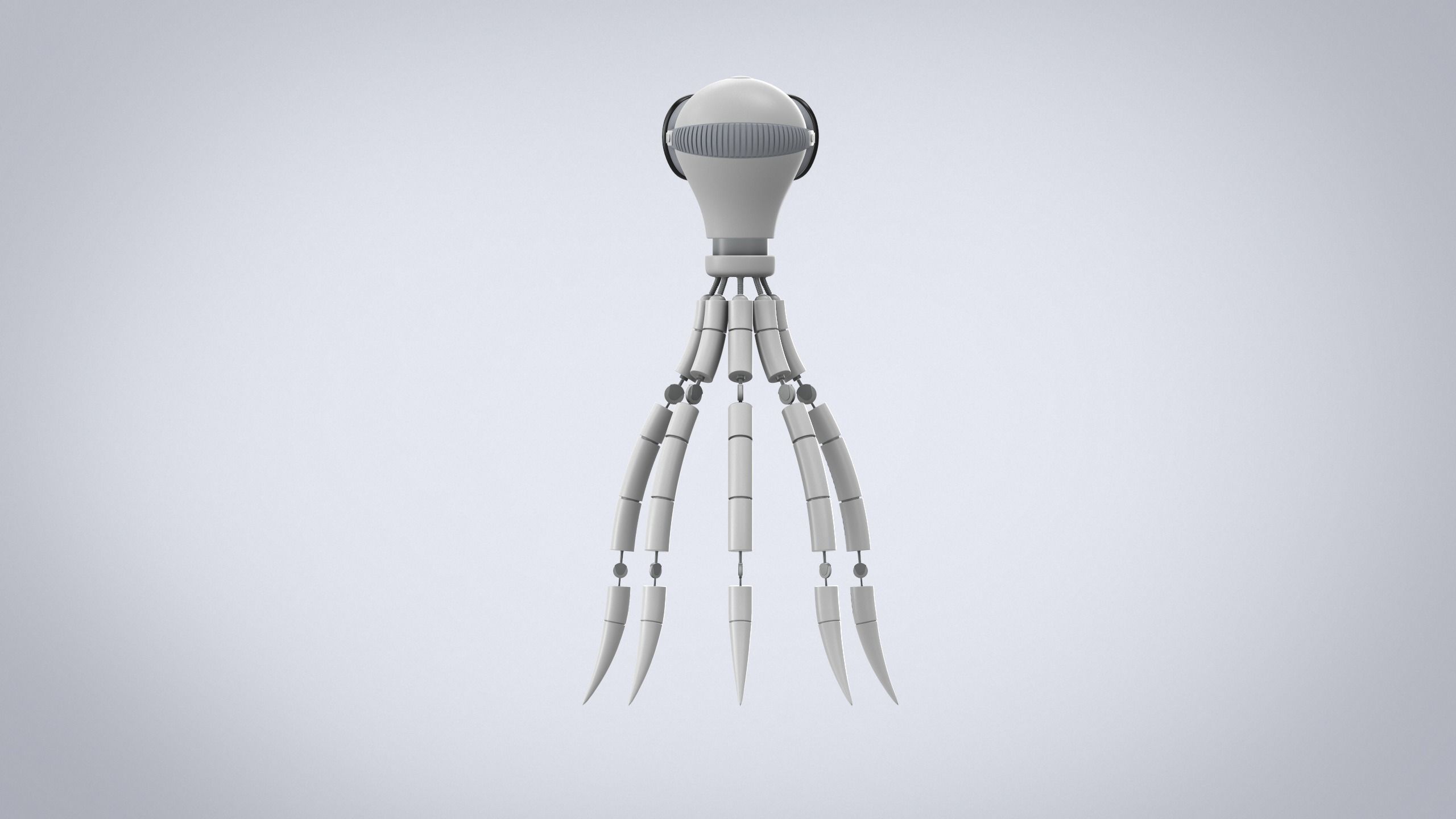 Octopus sci-fi 3D model Low-poly 3D model_6