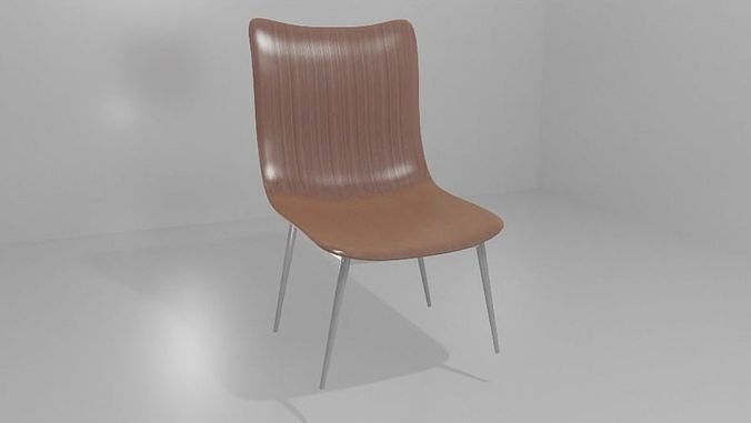 wooden chair 3D model