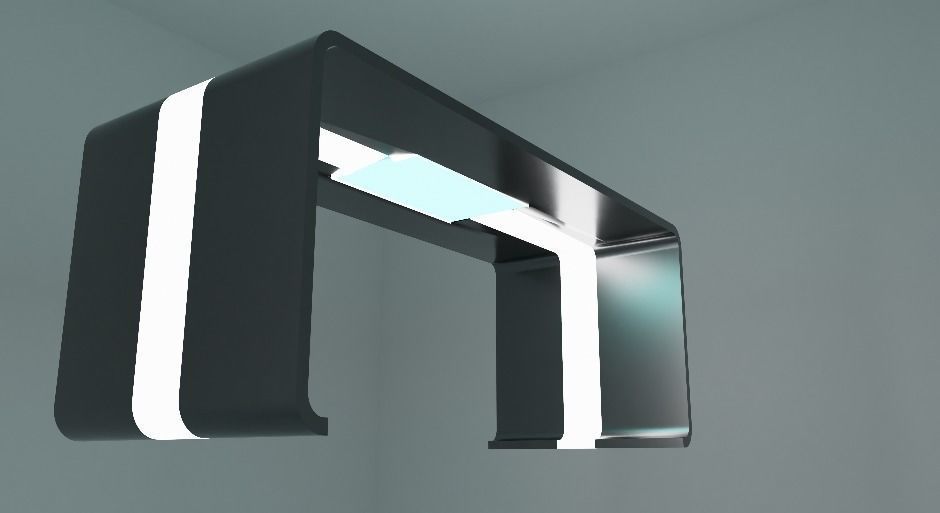Sci-Fi table Free 3D model_5