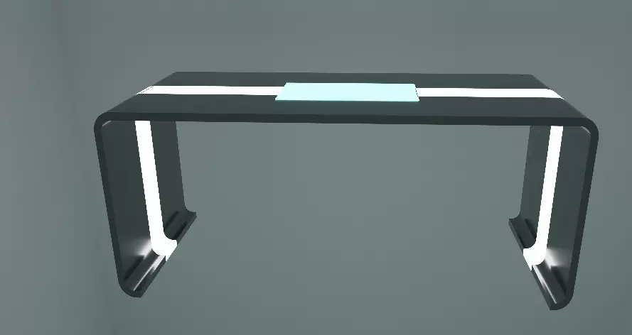 Sci-Fi table Free 3D model_0