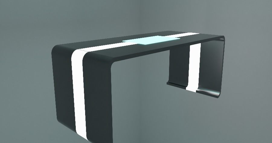 Sci-Fi table Free 3D model_1