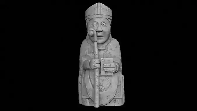 The Lewis chess pieces for 3d printing 3D print model