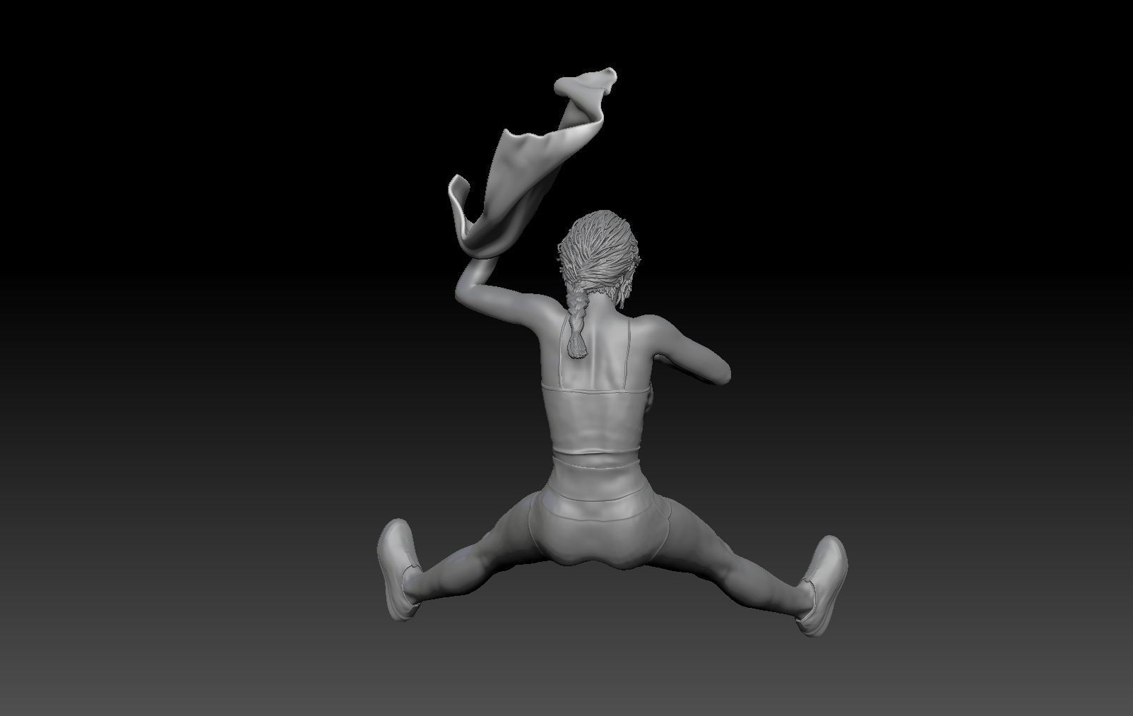 SCOOTER TRAVEL GIRL 2 3D print model_4