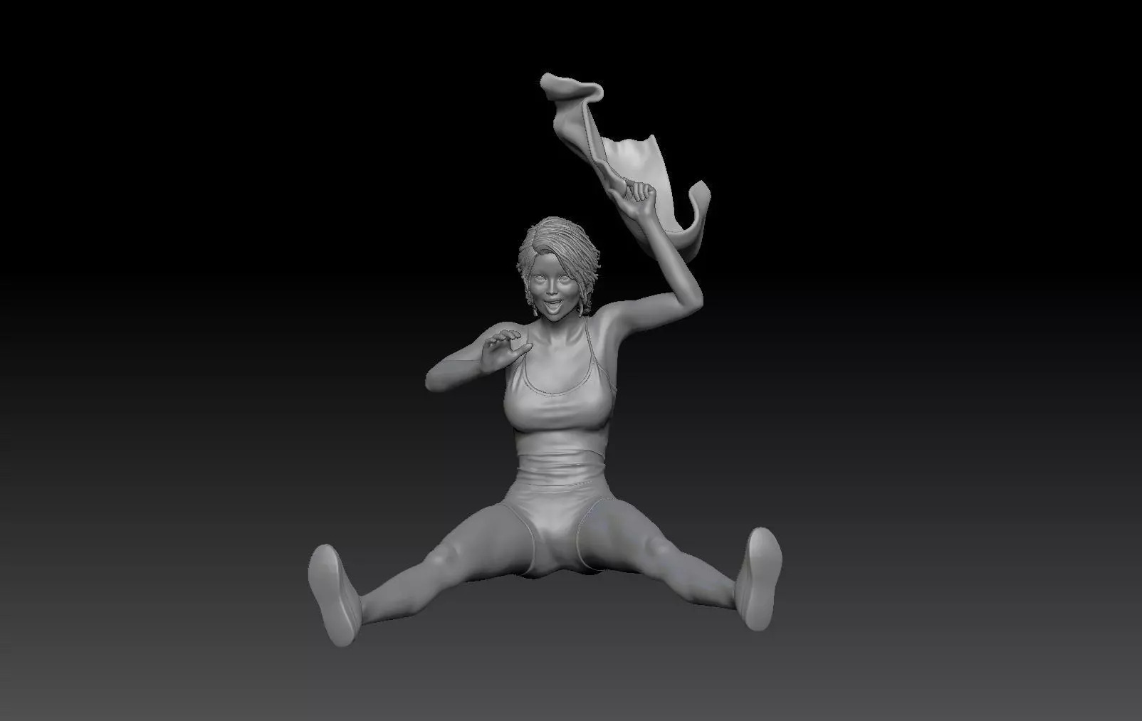SCOOTER TRAVEL GIRL 2 3D print model_0