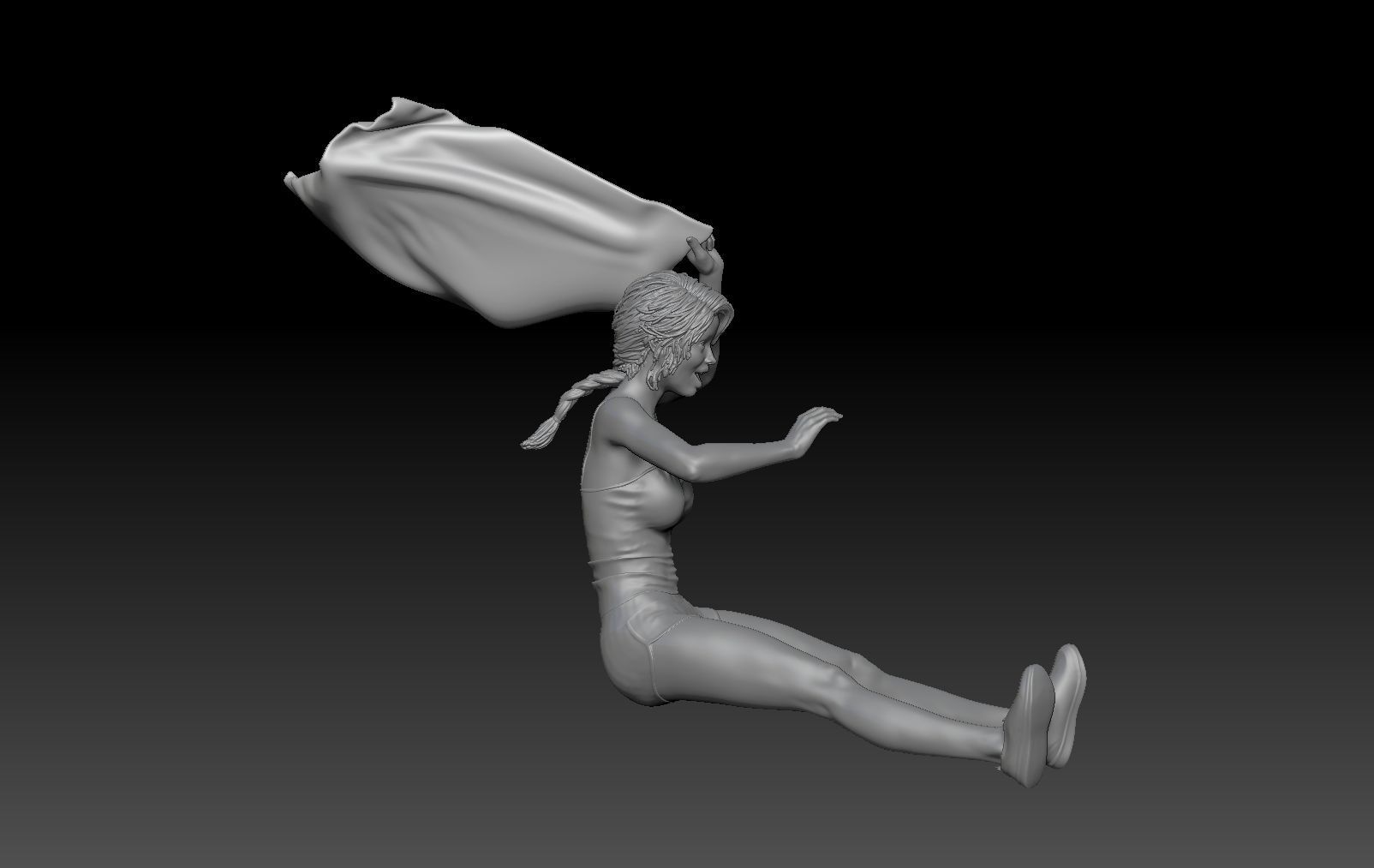 SCOOTER TRAVEL GIRL 2 3D print model_6