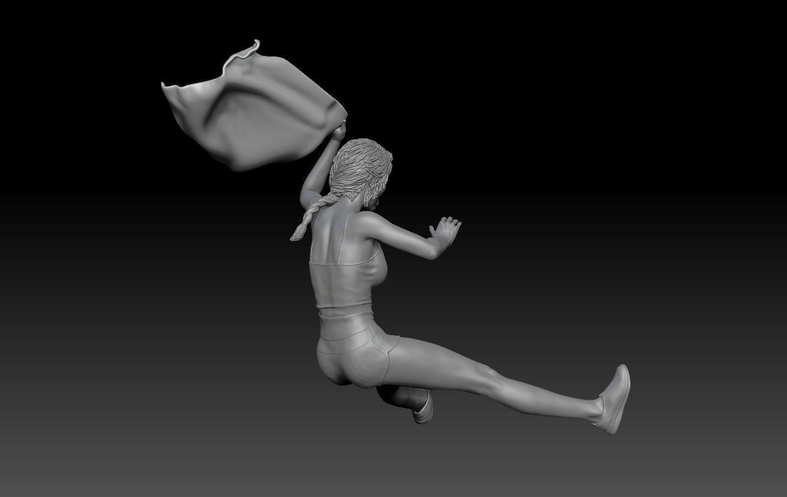 SCOOTER TRAVEL GIRL 2 3D print model_5