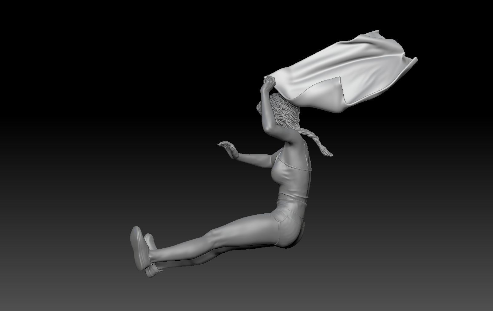 SCOOTER TRAVEL GIRL 2 3D print model_2